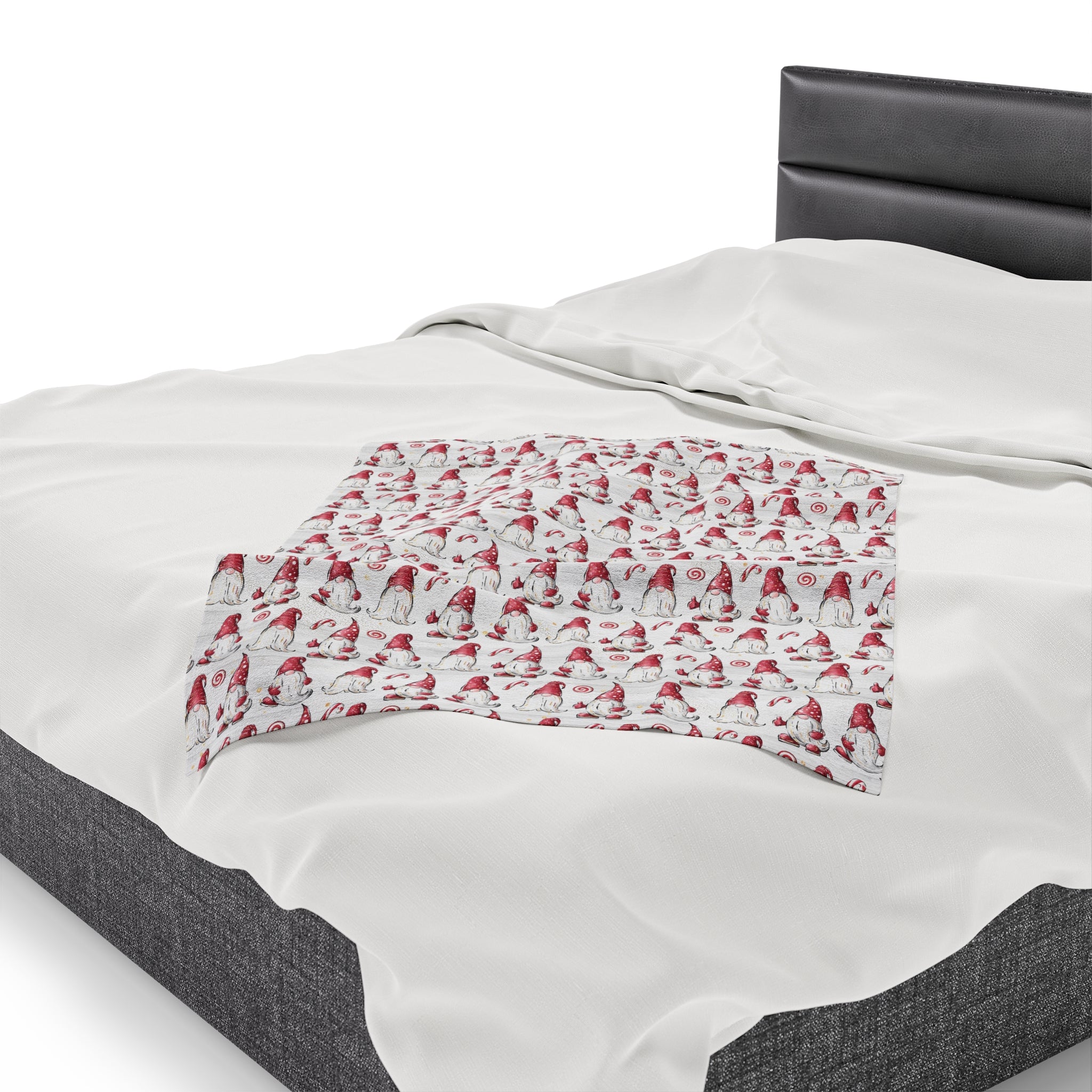 Gnomes- Velveteen Plush CuddleLux Bliss Blanket - Creations by Chris and Carlos
