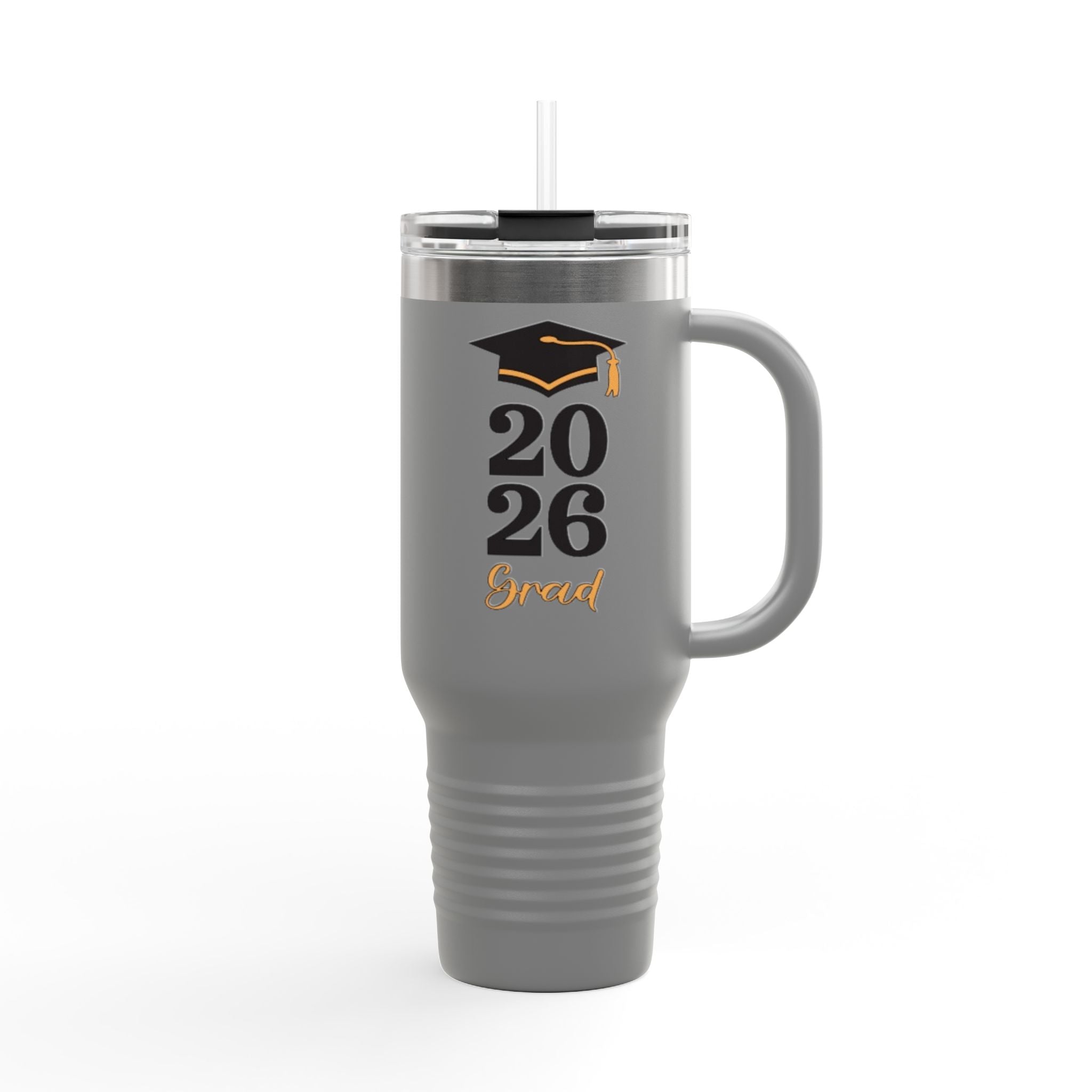 2026 Grad Insulated Travel Mug – 40oz Stainless Tumbler with Lid & Straw - Creations by Chris and Carlos