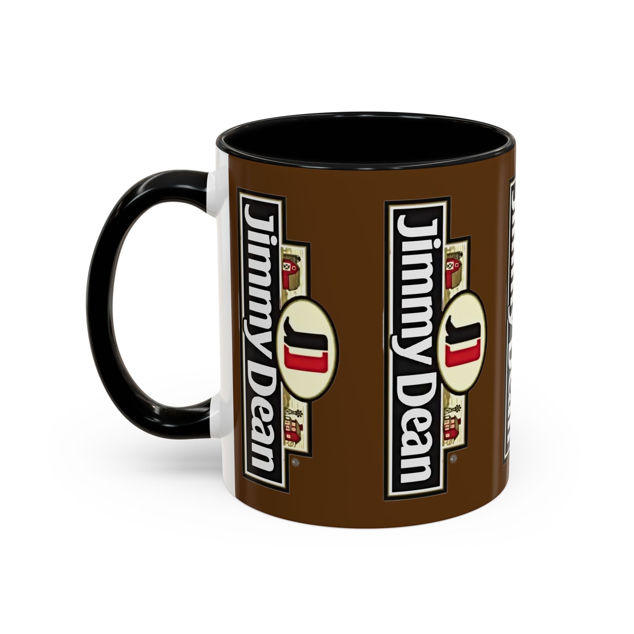 Jimmy Dean Logo Coffee Mug — Retro Breakfast Brand Accent Mug (11/15oz) - Creations by Chris and Carlos