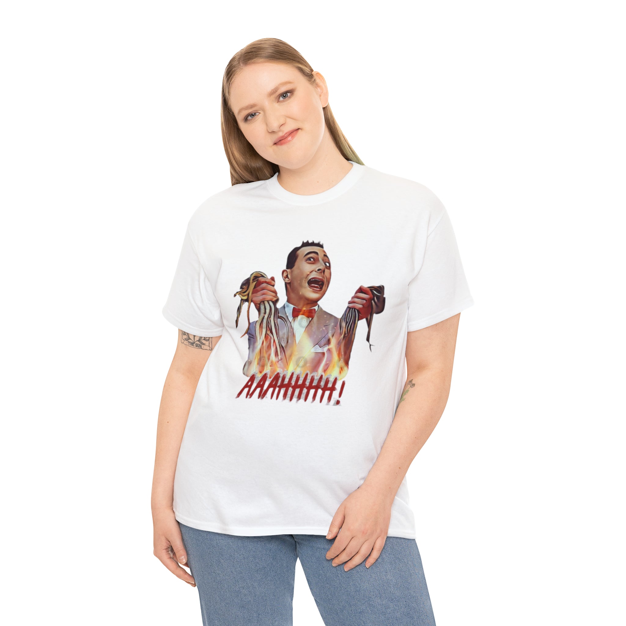 Pee Wee Herman-  Unisex Heavy Cotton T-Shirt - Creations by Chris and Carlos