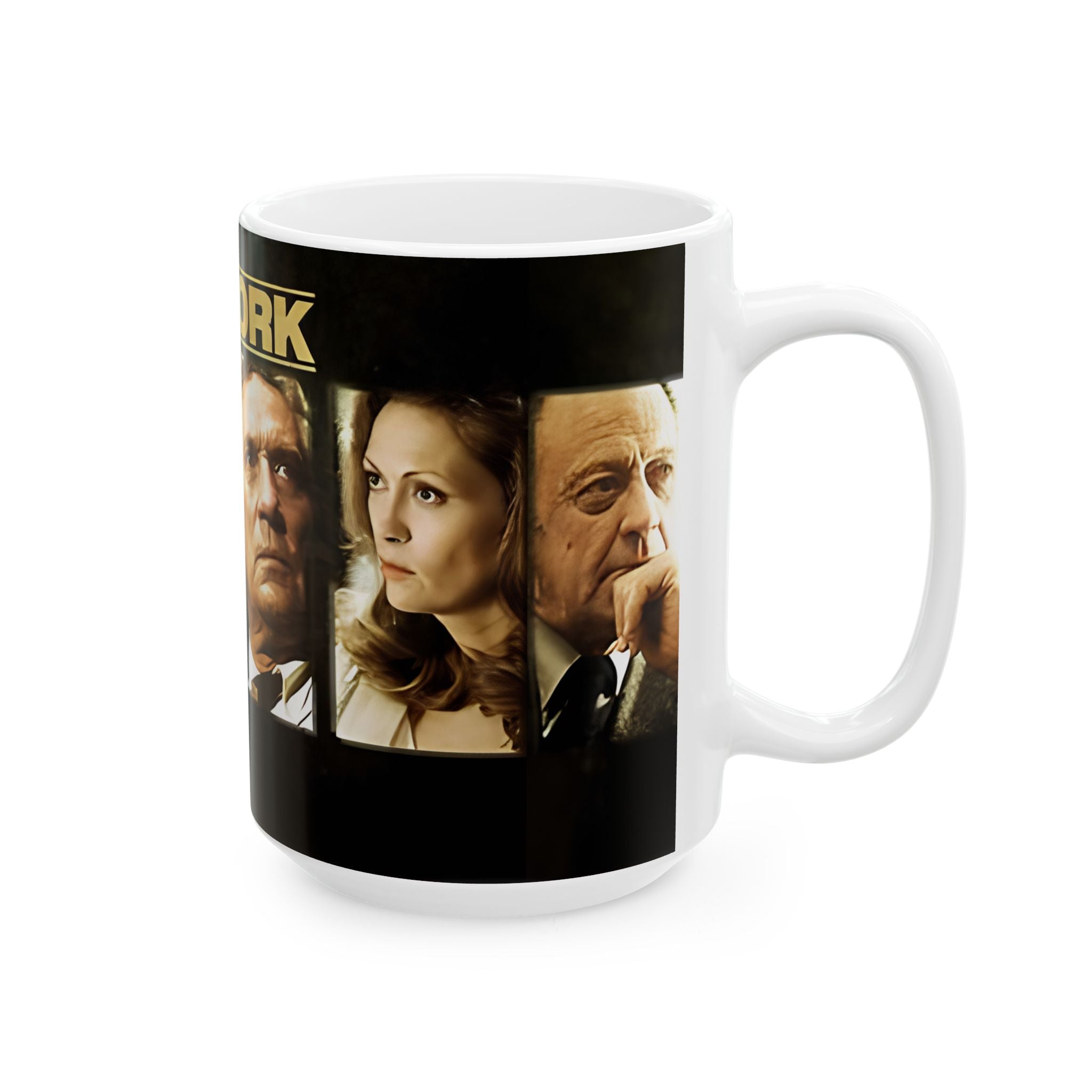 Network Movie Cast Ceramic Mug — Vintage Film Poster Coffee Cup (11oz/15oz) - Creations by Chris and Carlos