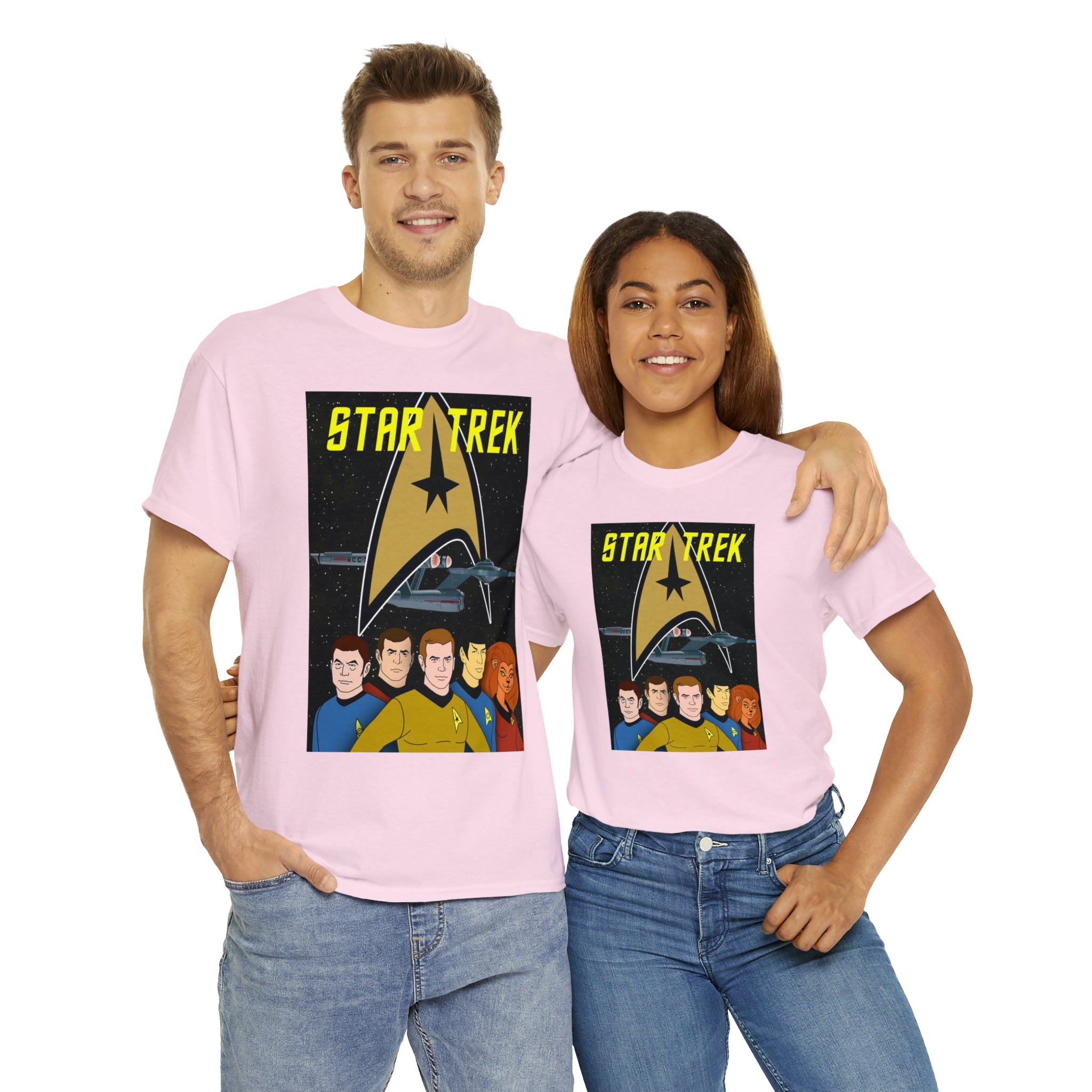 Star Trek Cartoon- Unisex Heavy Cotton T-Shirt - Creations by Chris and Carlos