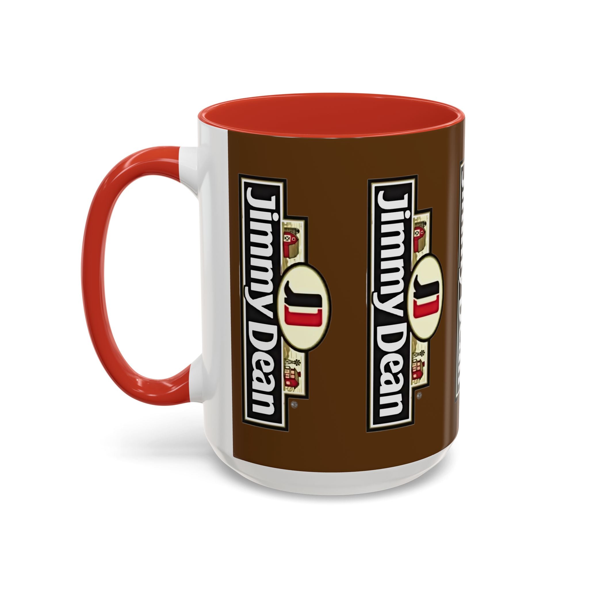 Jimmy Dean Logo Coffee Mug — Retro Breakfast Brand Accent Mug (11/15oz) - Creations by Chris and Carlos
