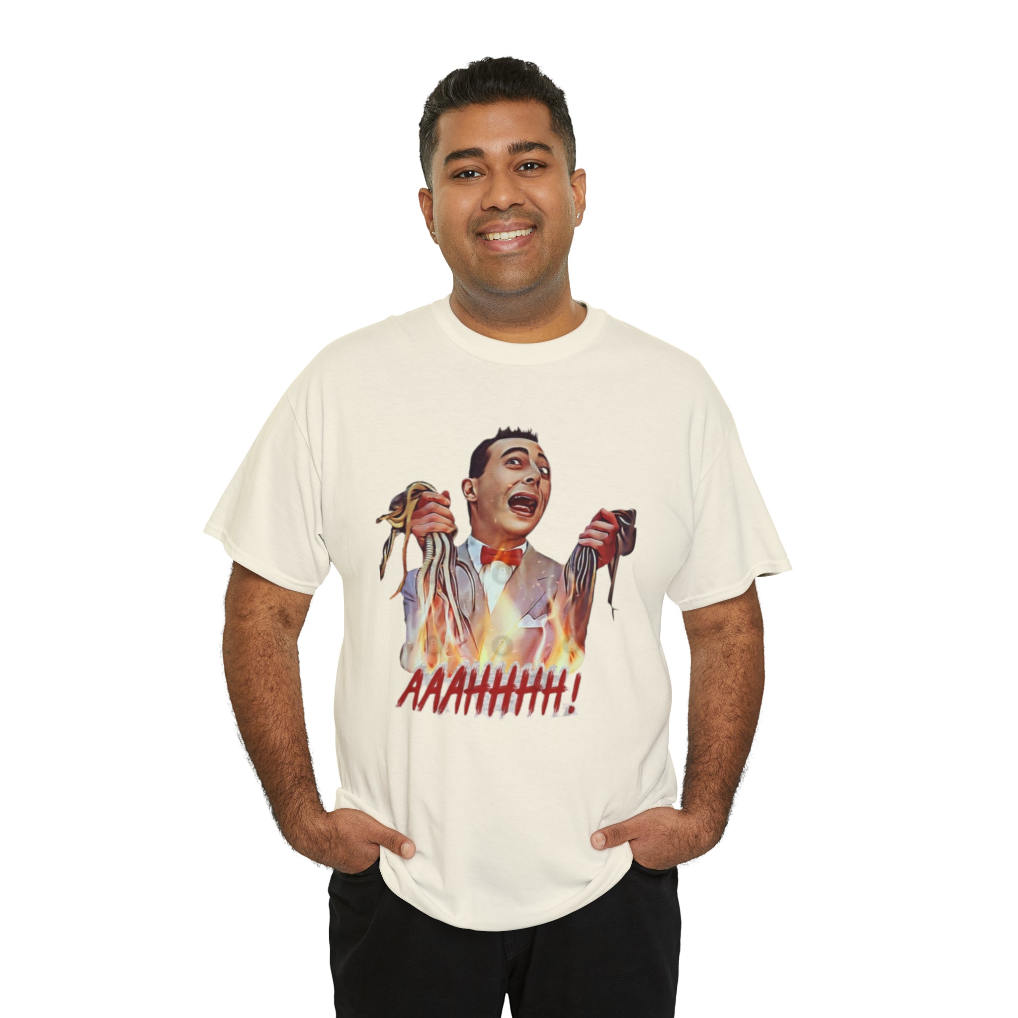Pee Wee Herman-  Unisex Heavy Cotton T-Shirt - Creations by Chris and Carlos