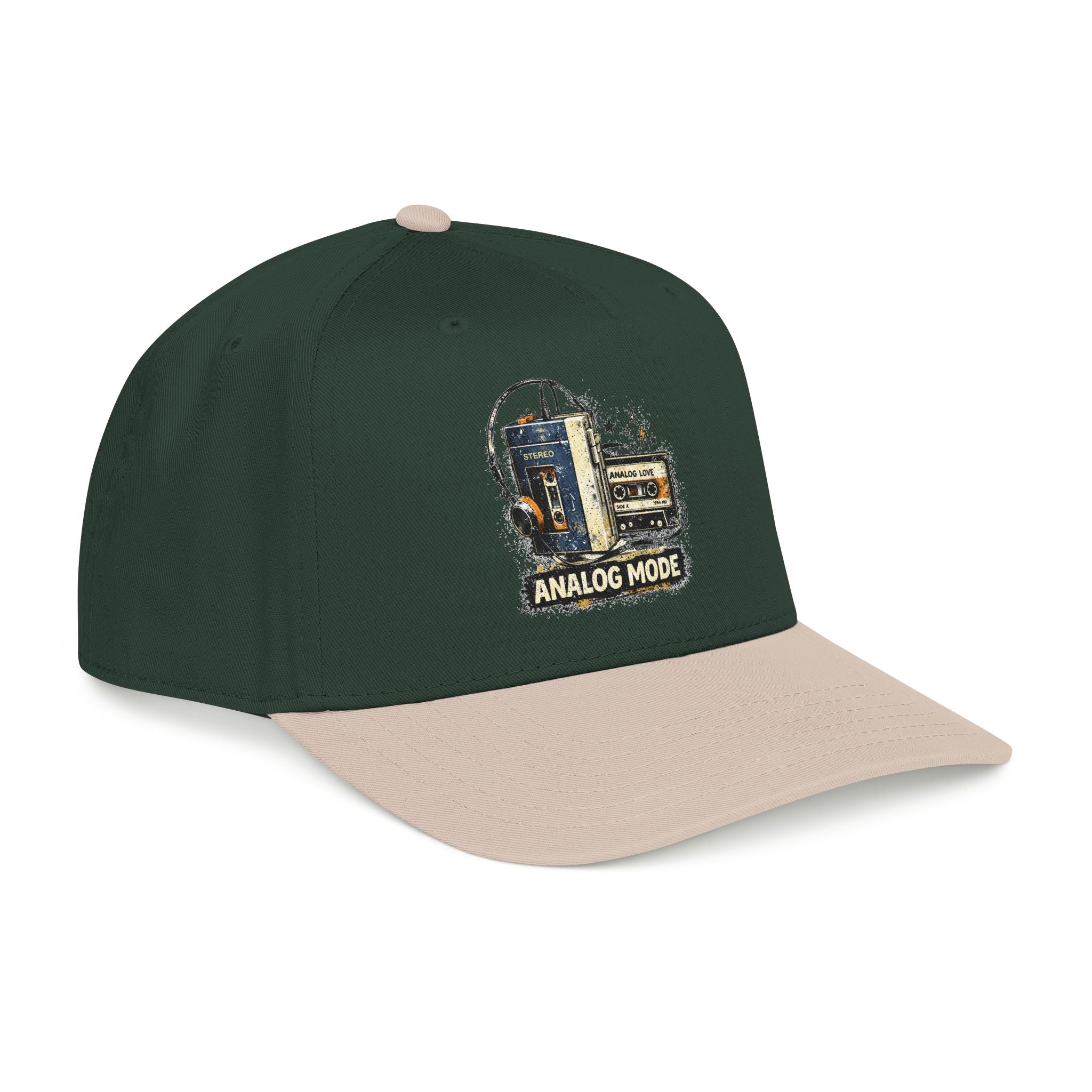 Analog Mode Baseball Cap — Vintage Camera & Tape Retro Hat - Creations by Chris and Carlos