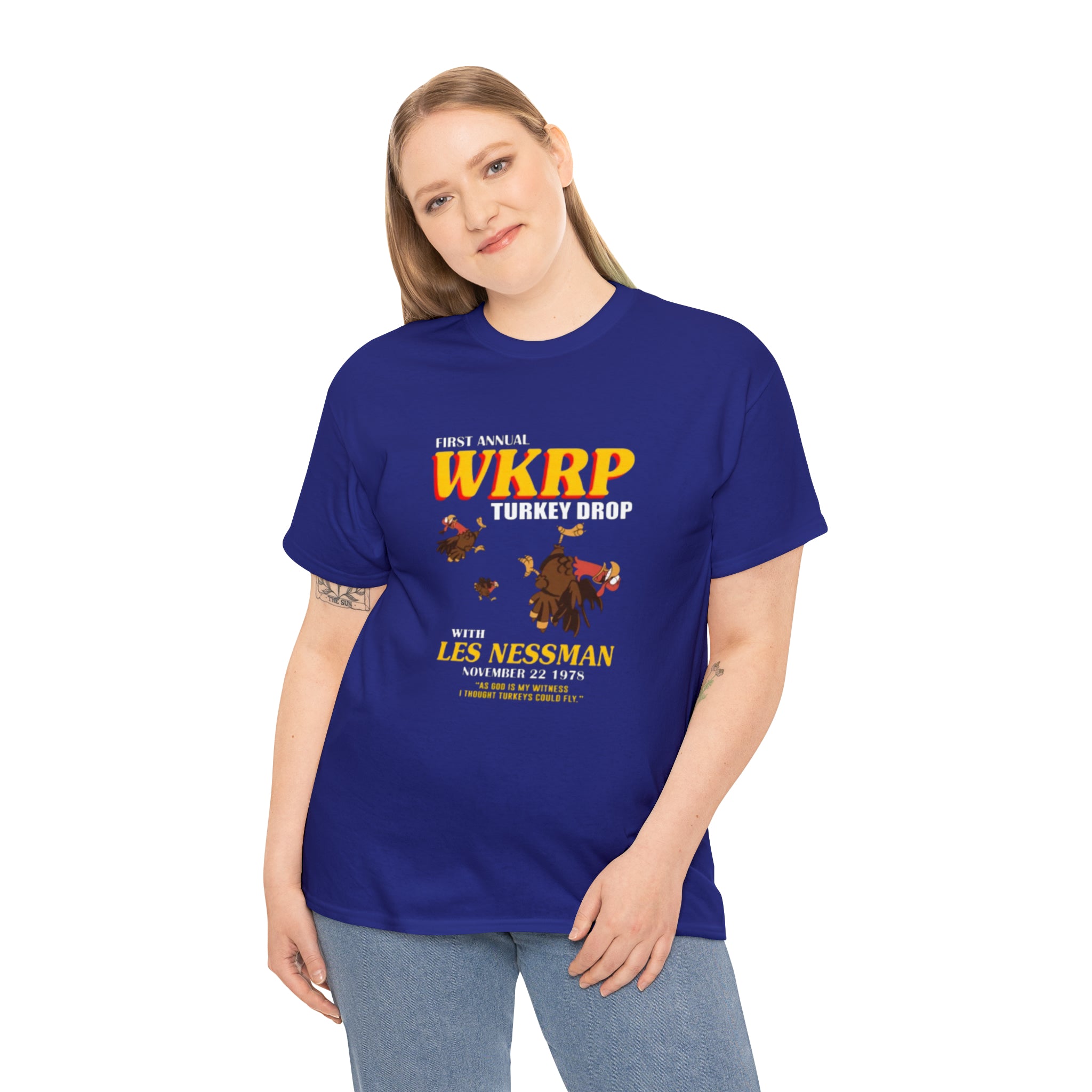 WKRP 70's TV Show- Unisex Heavy Cotton T-Shirt - Creations by Chris and Carlos