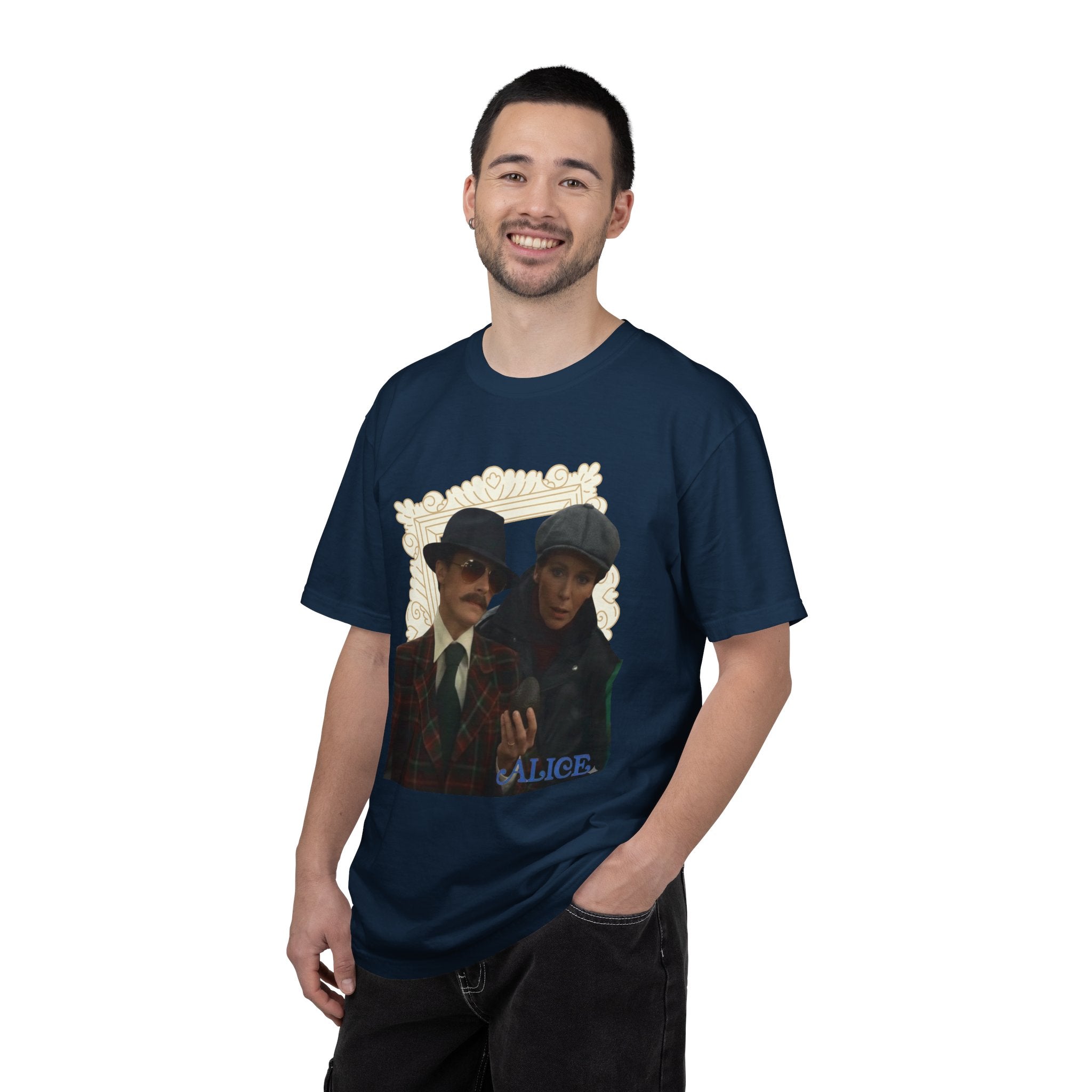 Alice Tv Show- Sam Buttler & Team Vintage Detective Portrait T-Shirt — 'Alice' Graphic Tee - Creations by Chris and Carlos