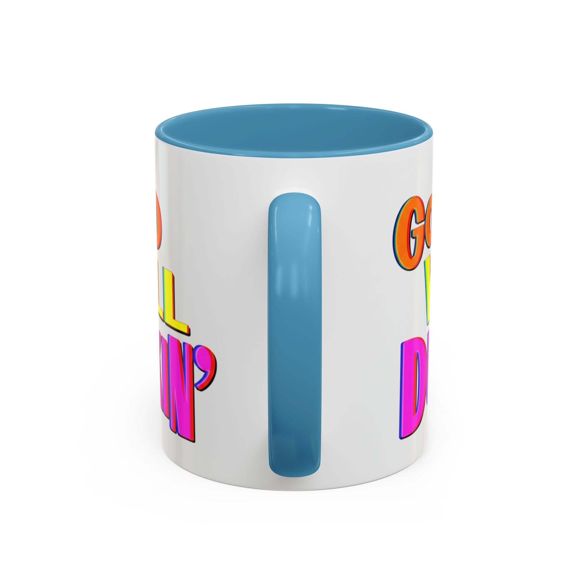 Good Will Dunkin' Coffee Mug — Colorful Retro Donut Lover Gift (11/15oz) - Creations by Chris and Carlos