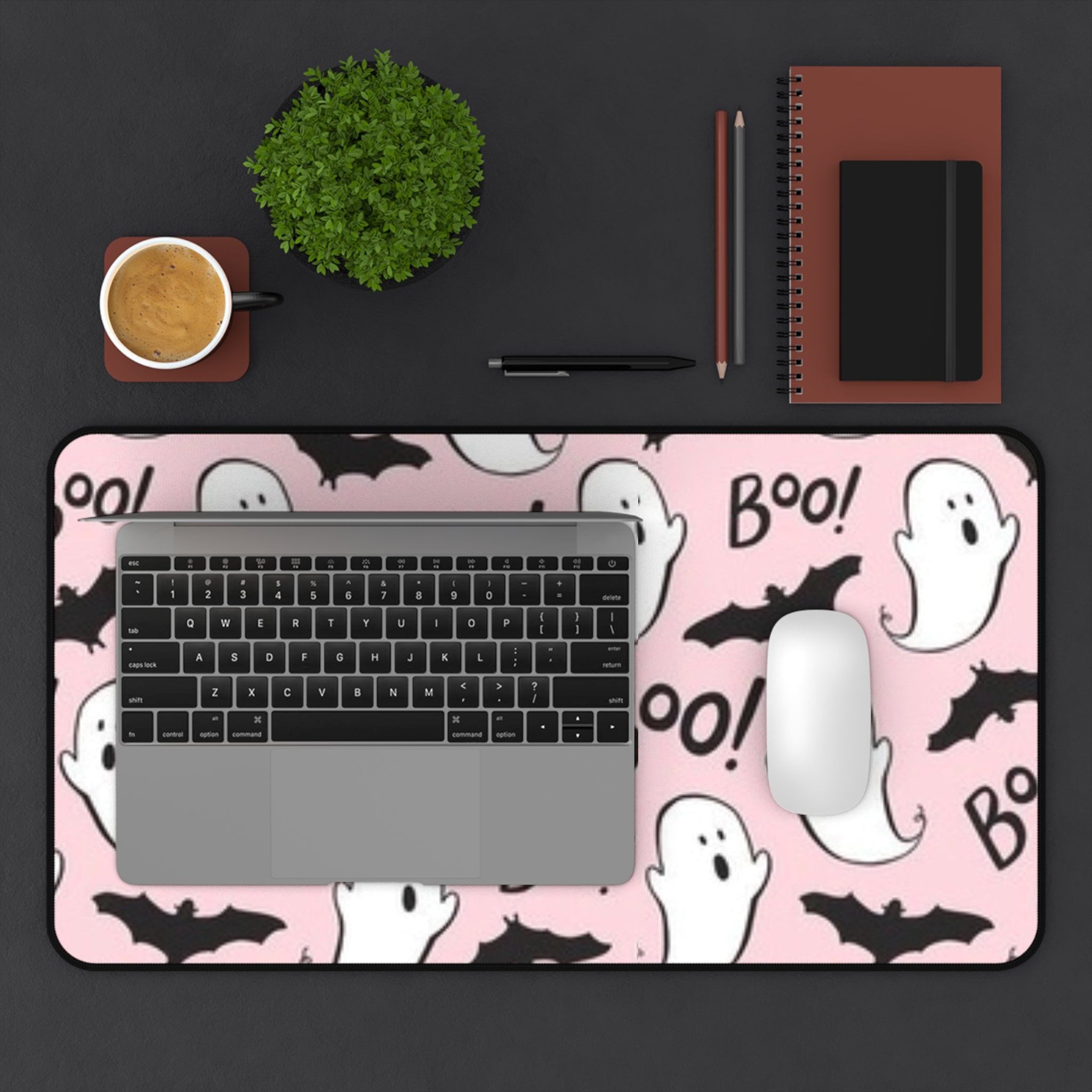 Pink Ghosts- Desk Mat - Creations by Chris and Carlos