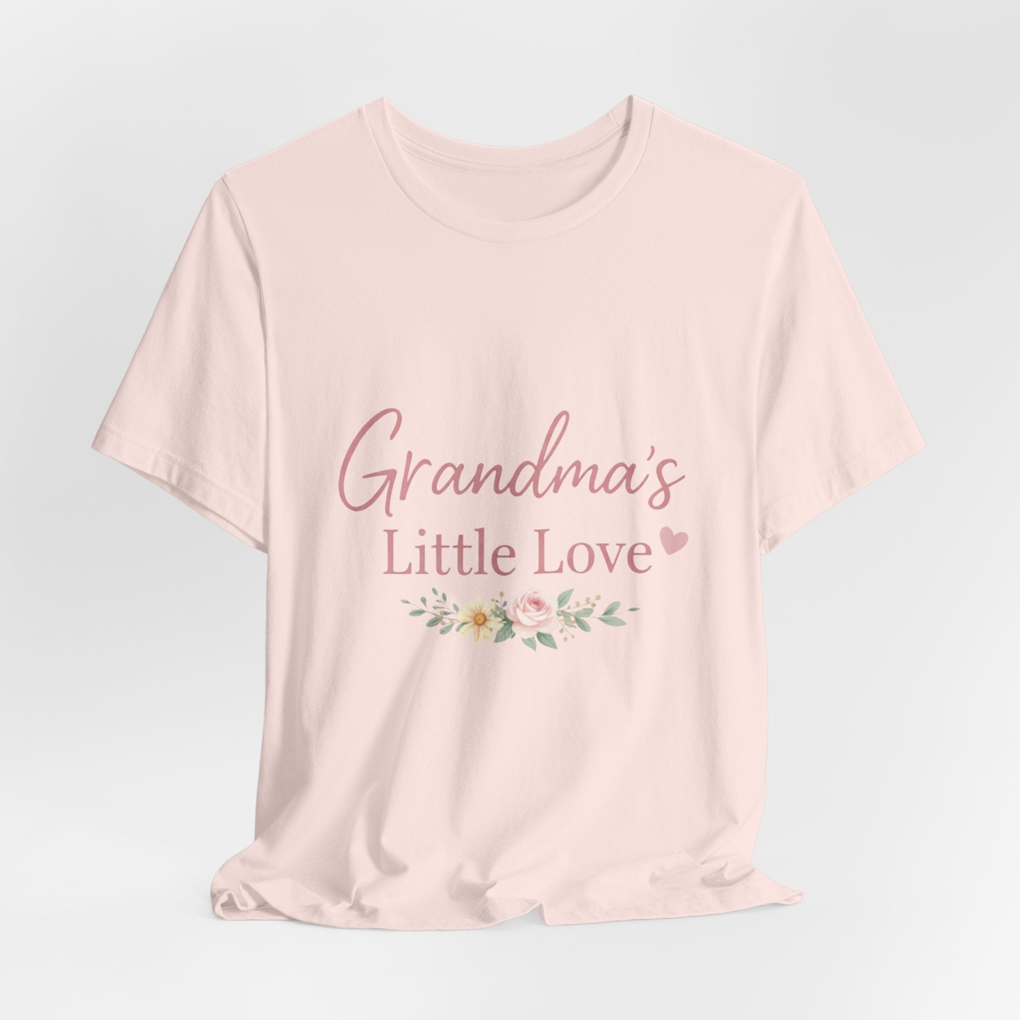 Grandma's Little Love T-Shirt — Floral Grandma Tee for New Grandmothers - Creations by Chris and Carlos