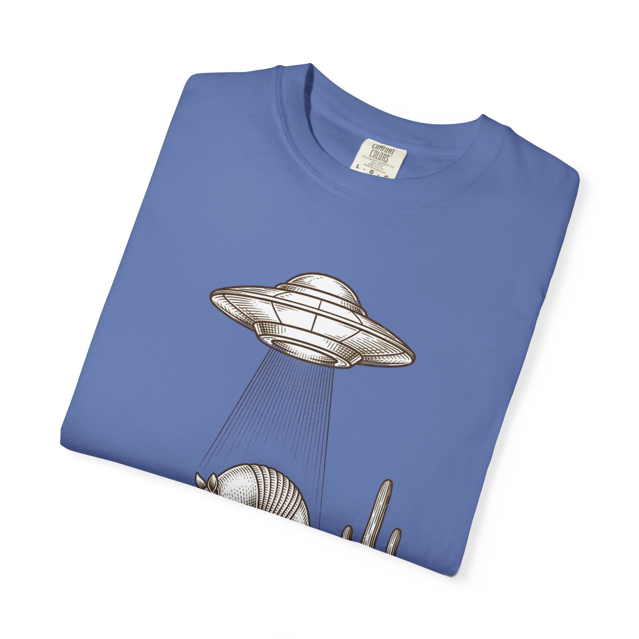 T-Shirt — Desert UFO Abduction Armadillo Graphic - Creations by Chris and Carlos