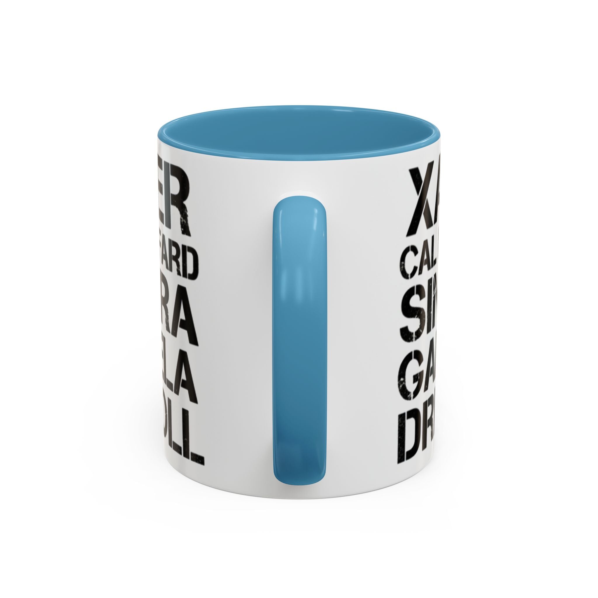 Paradise TV Show Typography Names Accent Coffee Mug — Bold Black Name List Design (11/15oz) - Creations by Chris and Carlos