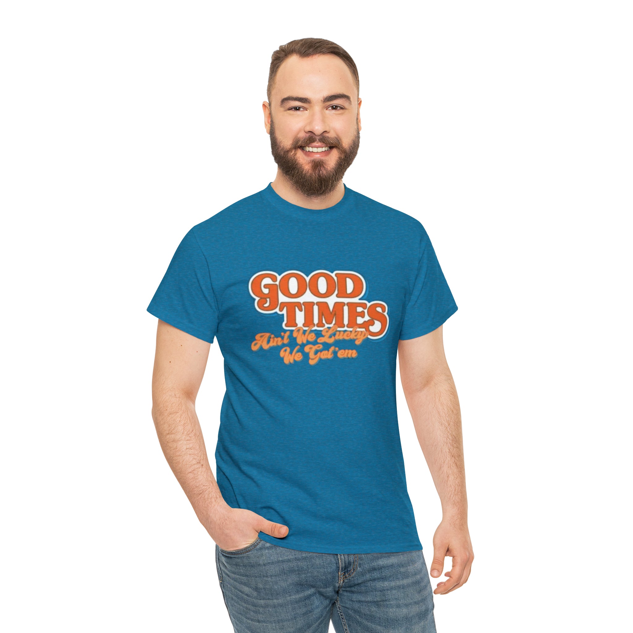 Good Times 70's TV Show- Unisex Heavy Cotton T-Shirt - Creations by Chris and Carlos