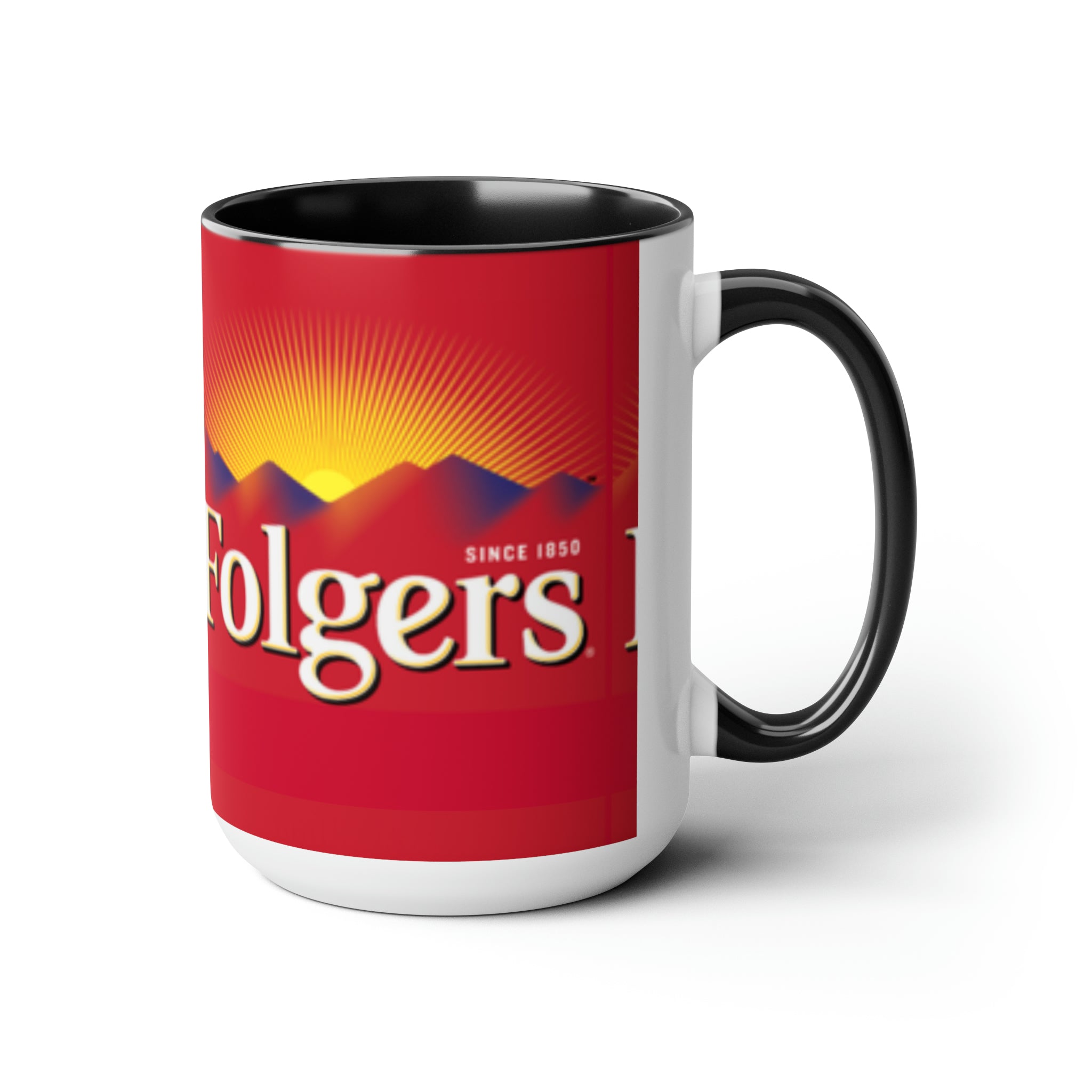 Folgers- White Ceramic Mug - Creations by Chris and Carlos