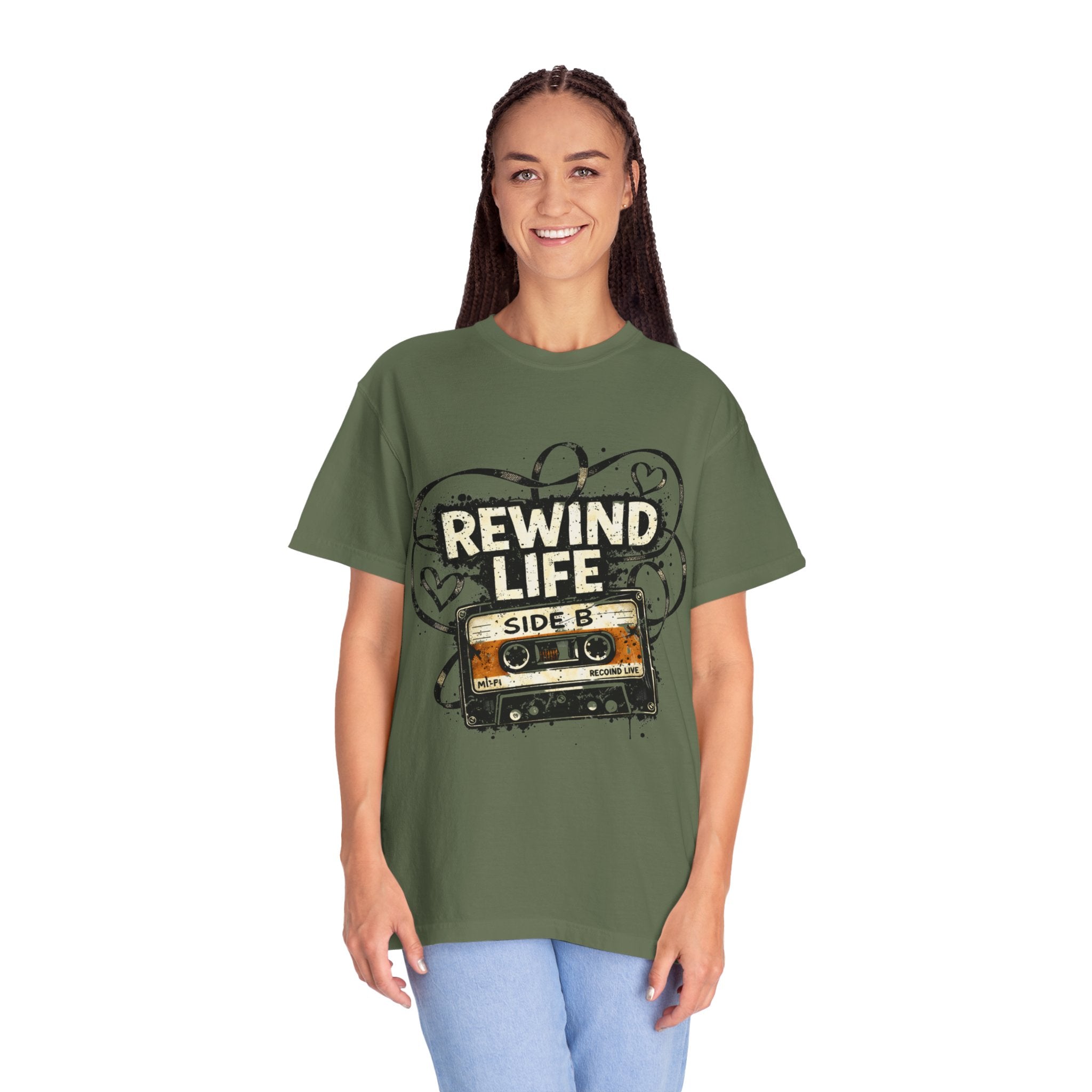 Rewind Life Cassette T-Shirt - Creations by Chris and Carlos