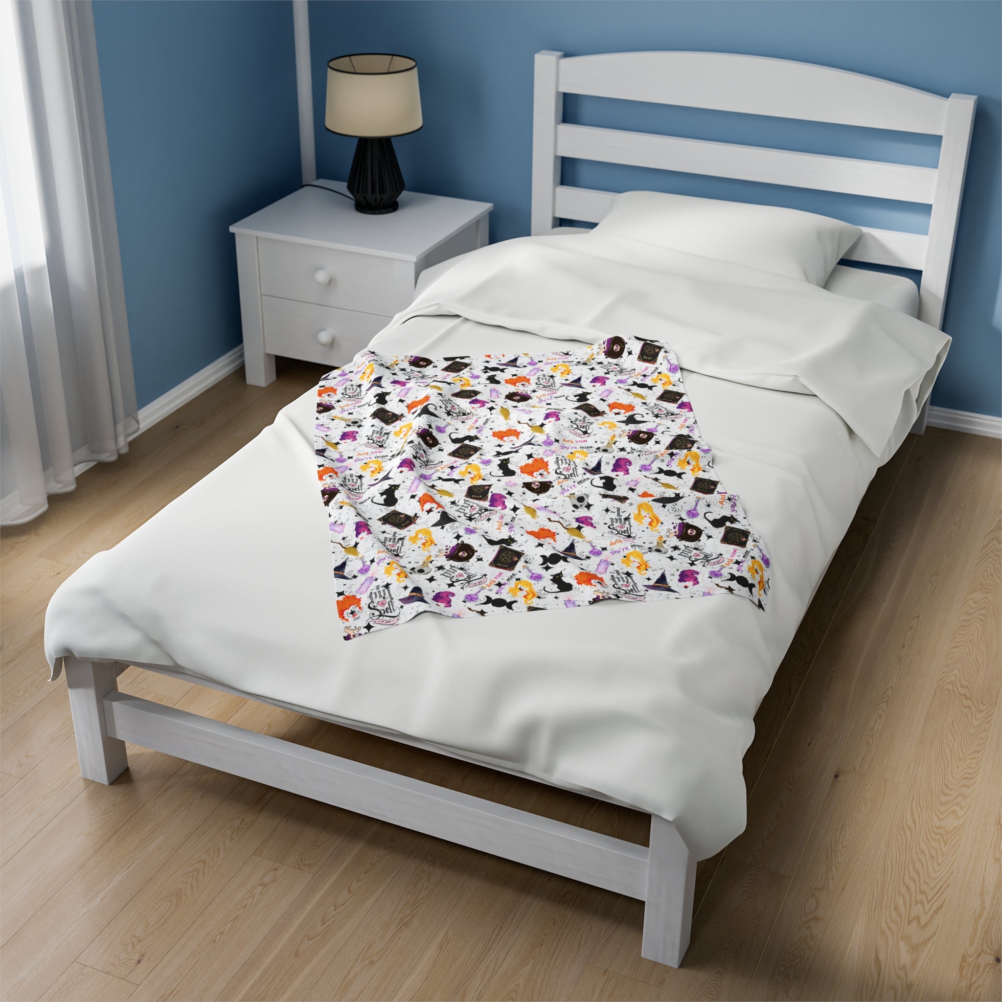 Hocus Pocus- Velveteen Plush CuddleLux Bliss Blanket - Creations by Chris and Carlos