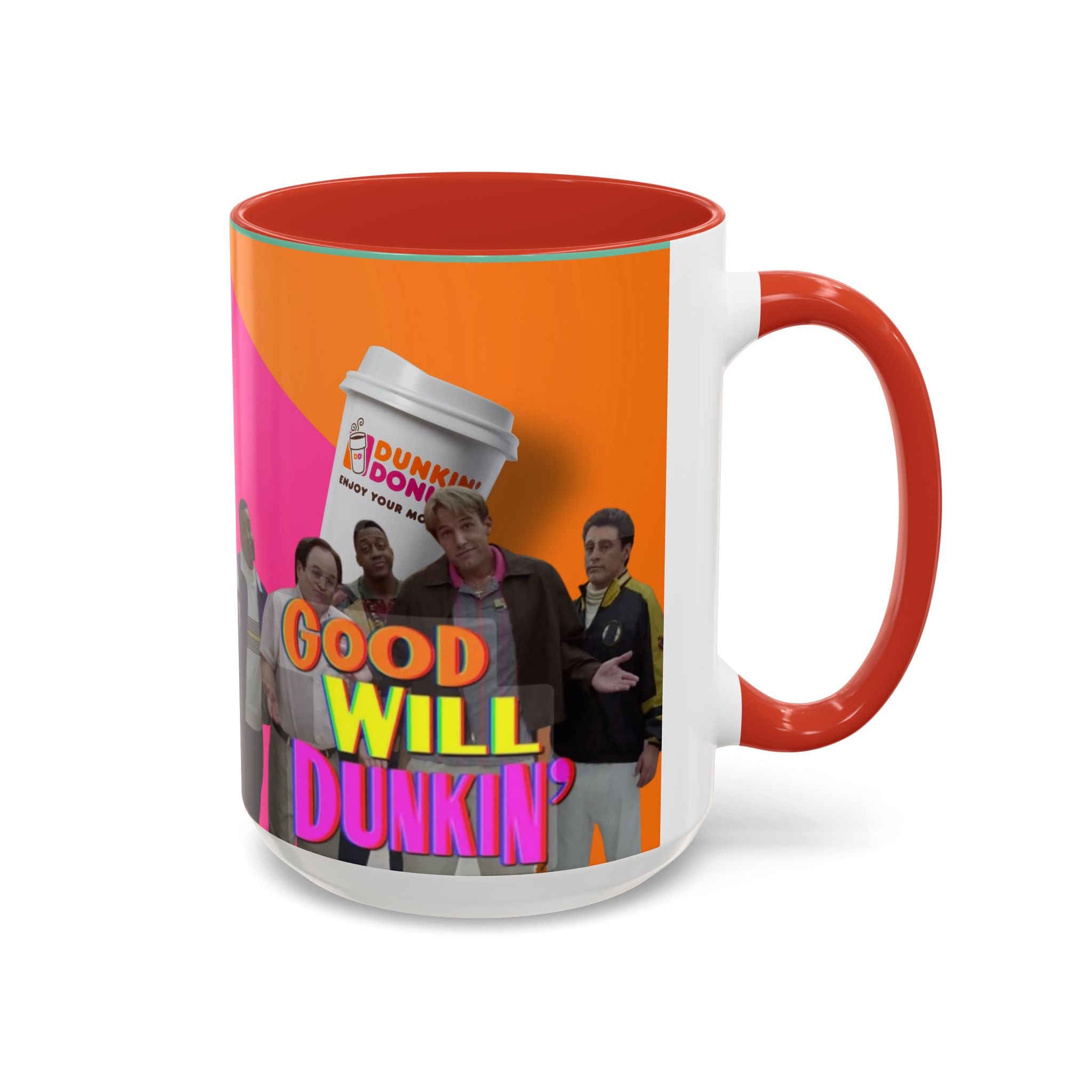 Good Will Dunkin’ Accent Coffee Mug — Funny Pop Culture Quote Coffee Cup (11/15oz) - Creations by Chris and Carlos