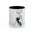 Fashion Sketch Accent Coffee Mug — Chic Hand-Drawn Dress Illustration (11/15 oz) - Creations by Chris and Carlos