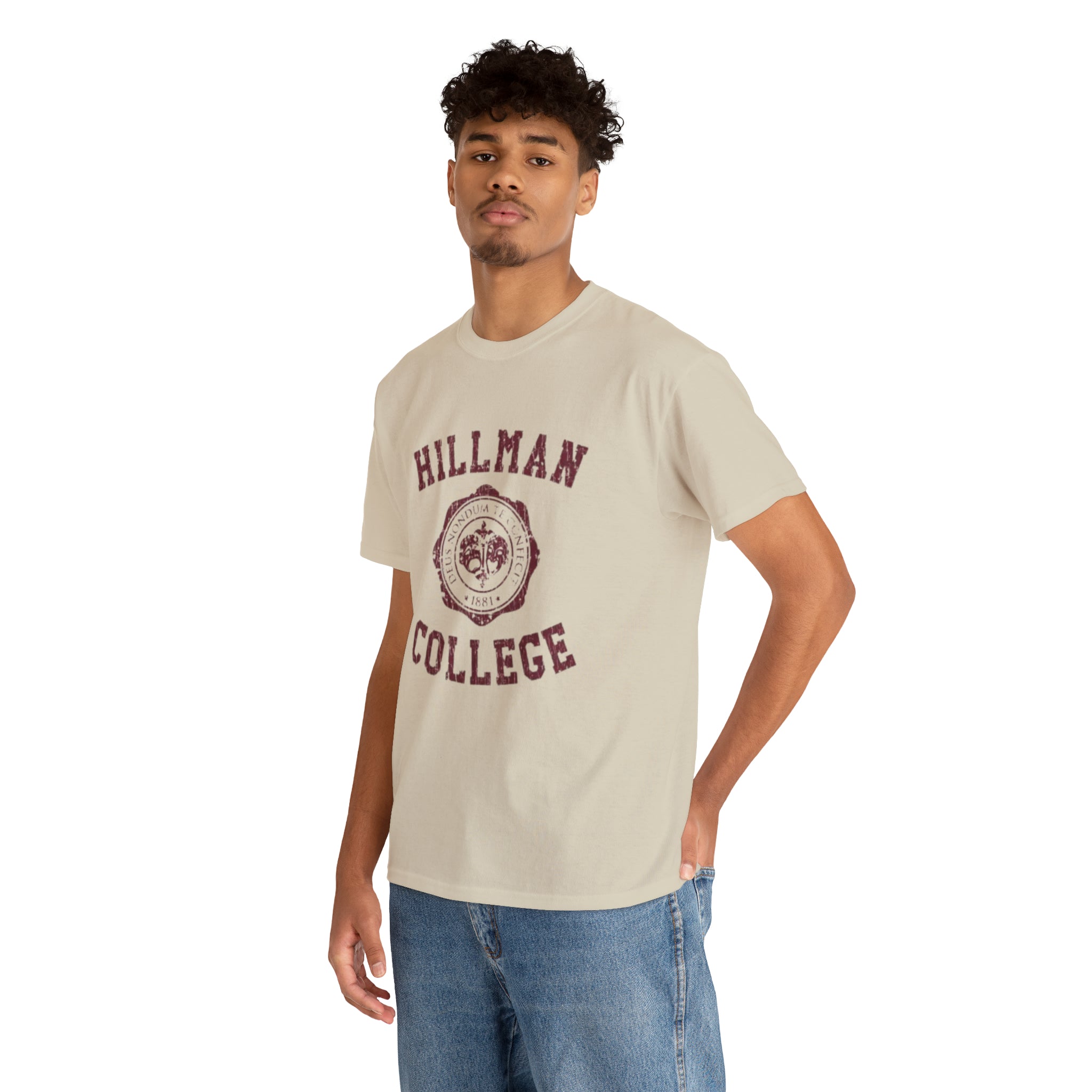 Hillman College- Unisex Heavy Cotton T-Shirt - Creations by Chris and Carlos
