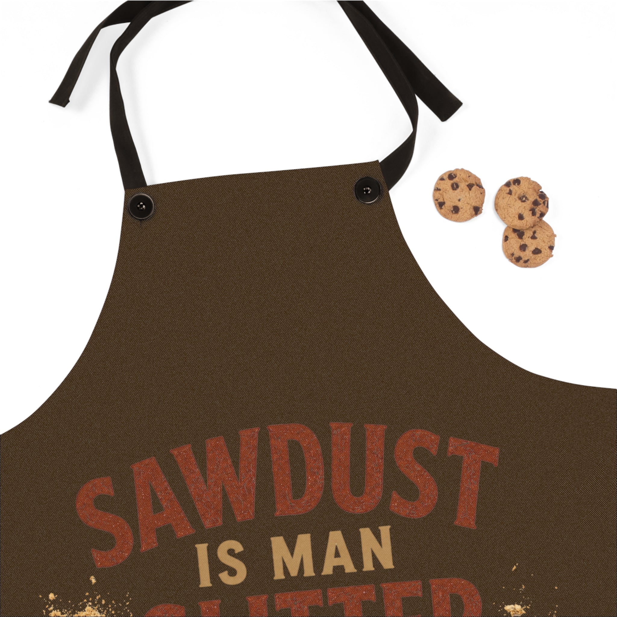 Apron — "Sawdust is Man Glitter" Workshop Apron for Woodworkers & DIYers - Creations by Chris and Carlos