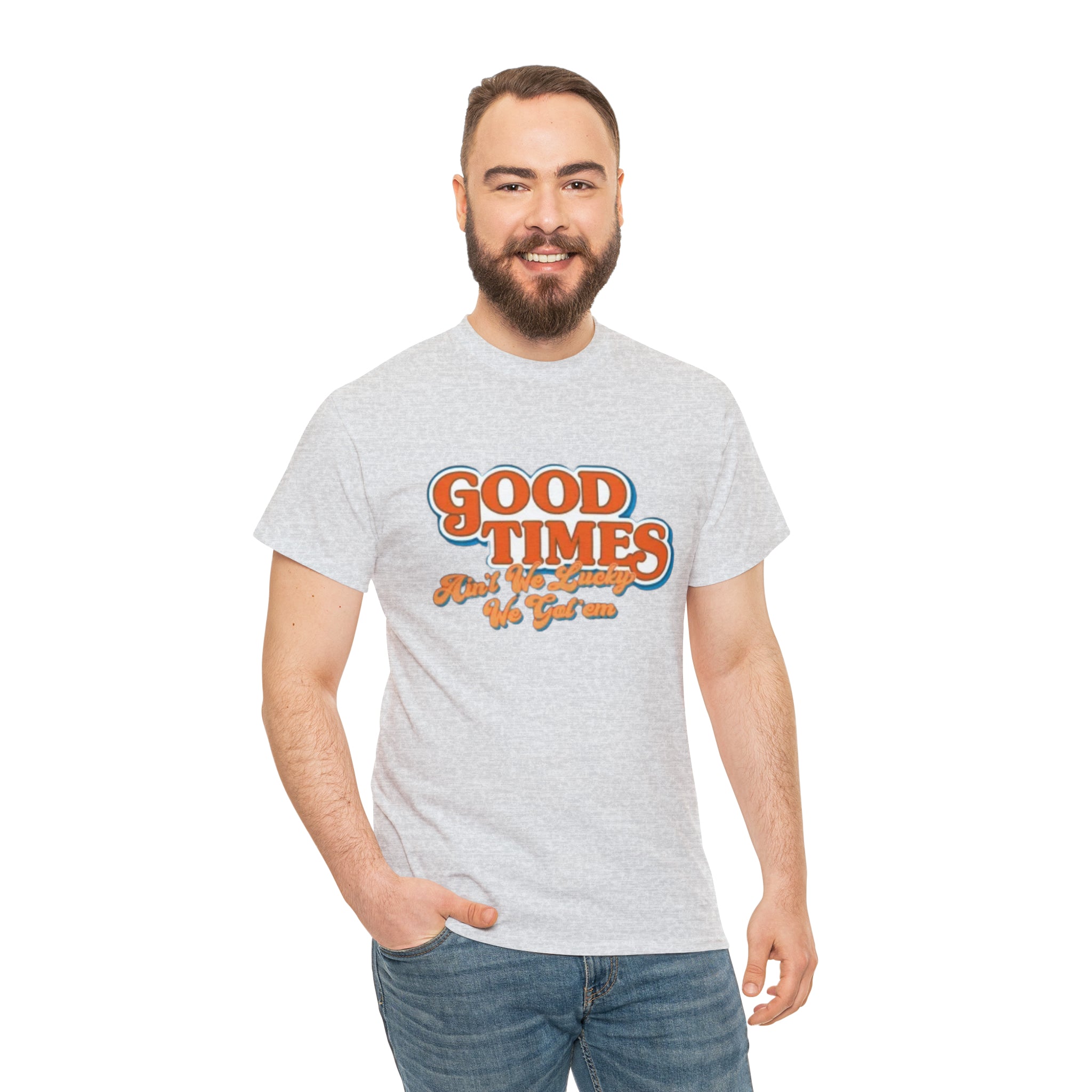 Good Times 70's TV Show- Unisex Heavy Cotton T-Shirt - Creations by Chris and Carlos
