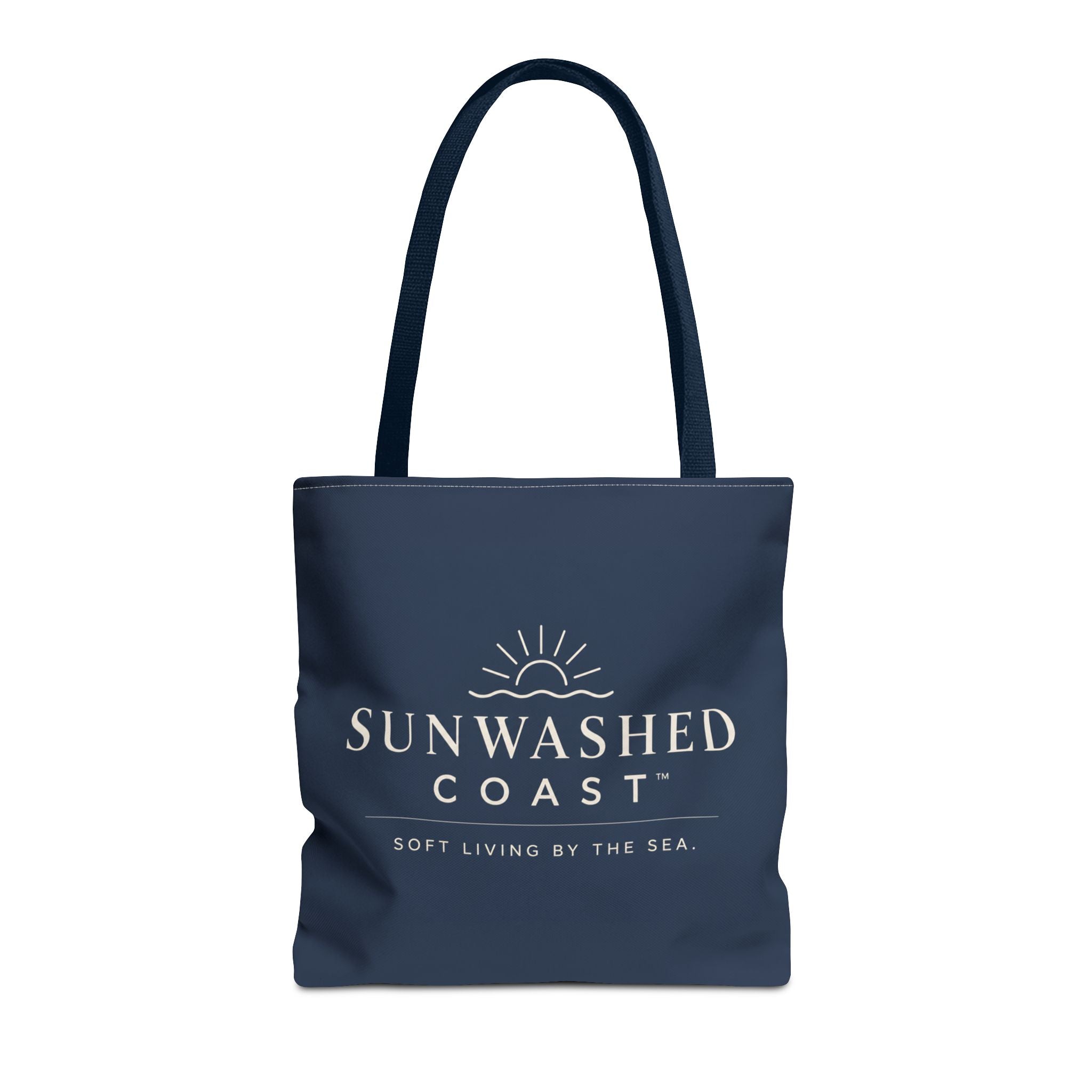 Sunwashed Coast Tote Bag — 'Soft Living by the Sea' Coastal Canvas Shopper - Creations by Chris and Carlos
