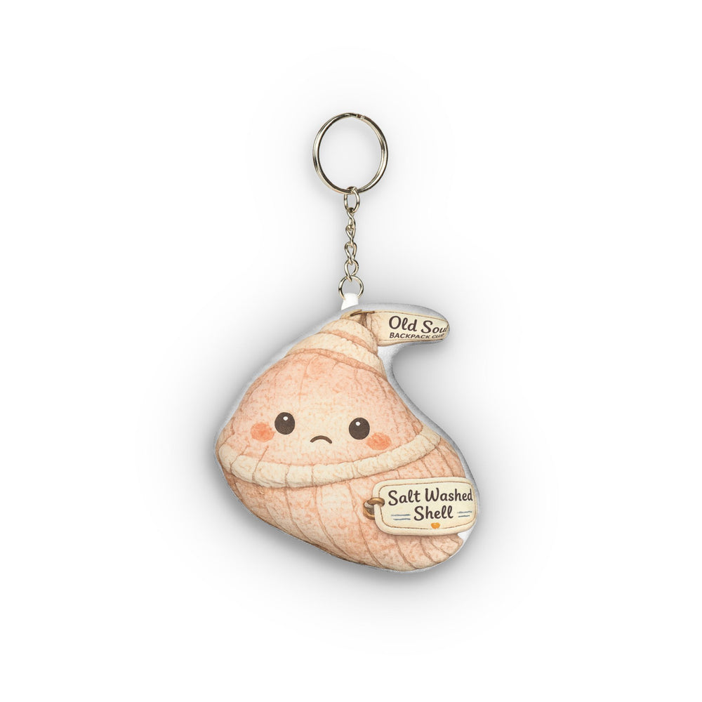Cute Shell Mini Plush Keychain – Custom Shape Kawaii Sea Shell Accessory