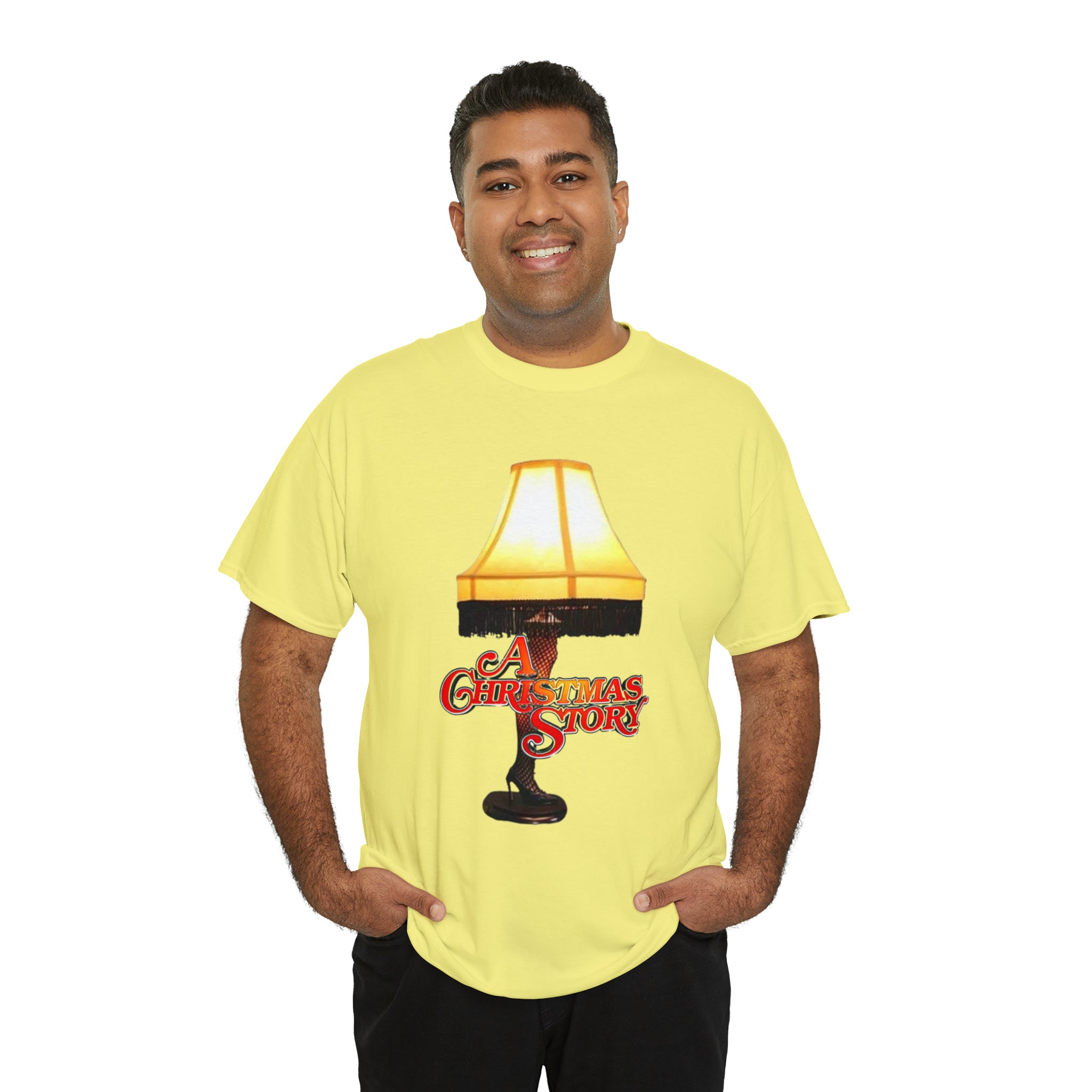 A Christmas Story- Leg Lamp Unisex Heavy Cotton T-Shirt - Creations by Chris and Carlos