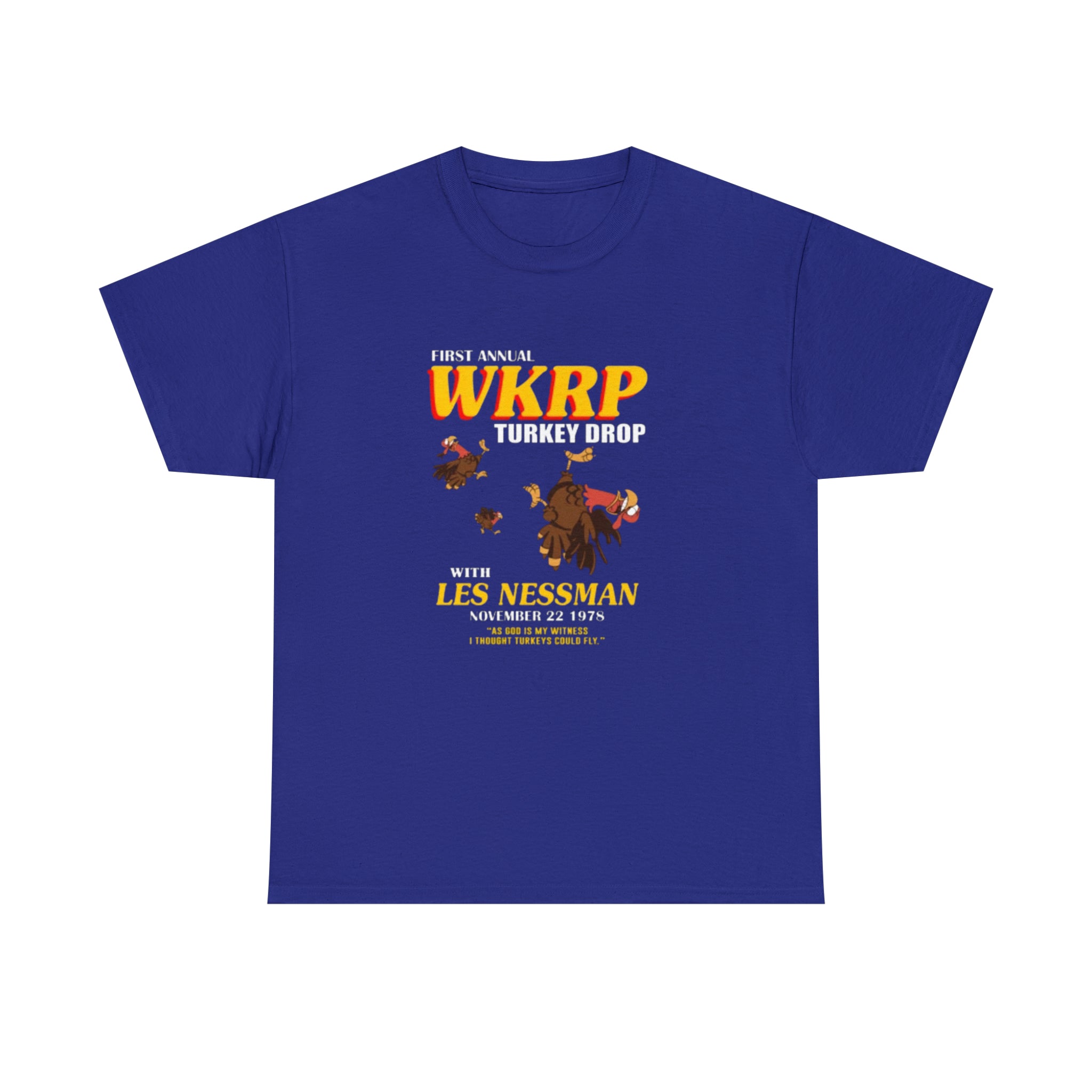 WKRP 70's TV Show- Unisex Heavy Cotton T-Shirt - Creations by Chris and Carlos