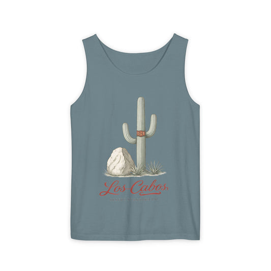 Los Cabos Cactus Tank Top — Desert Travel Graphic Tank - Creations by Chris and Carlos