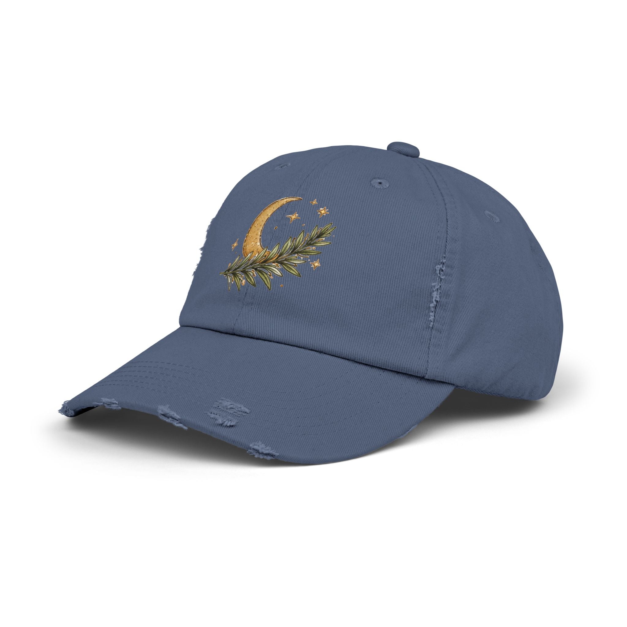 Old Soul Apothecary Distressed Moon & Laurel Baseball Cap - Creations by Chris and Carlos