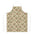 Floral Patchwork Apron — Vintage Rose Kitchen Apron with Beige Checker Quilt Pattern