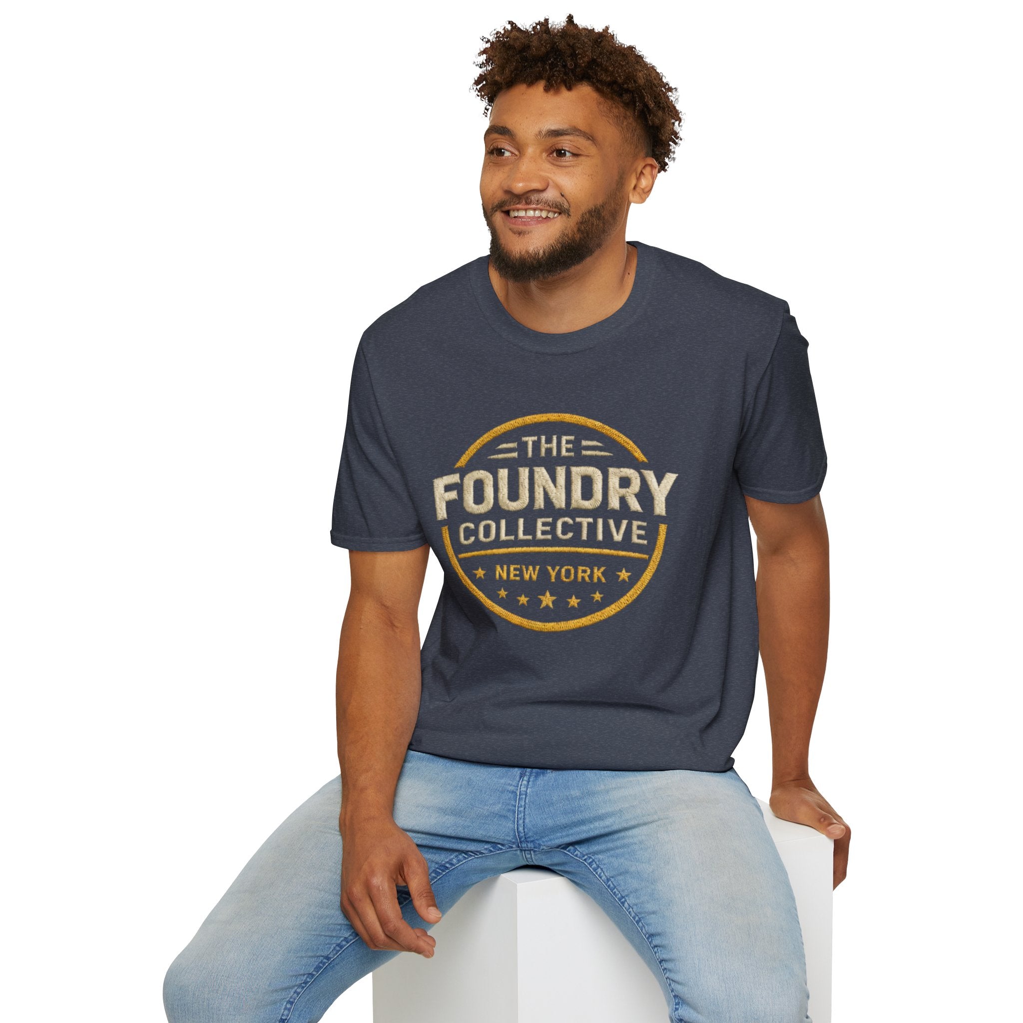 The Foundry Collective New York T-Shirt — Vintage Badge Logo Tee - Creations by Chris and Carlos