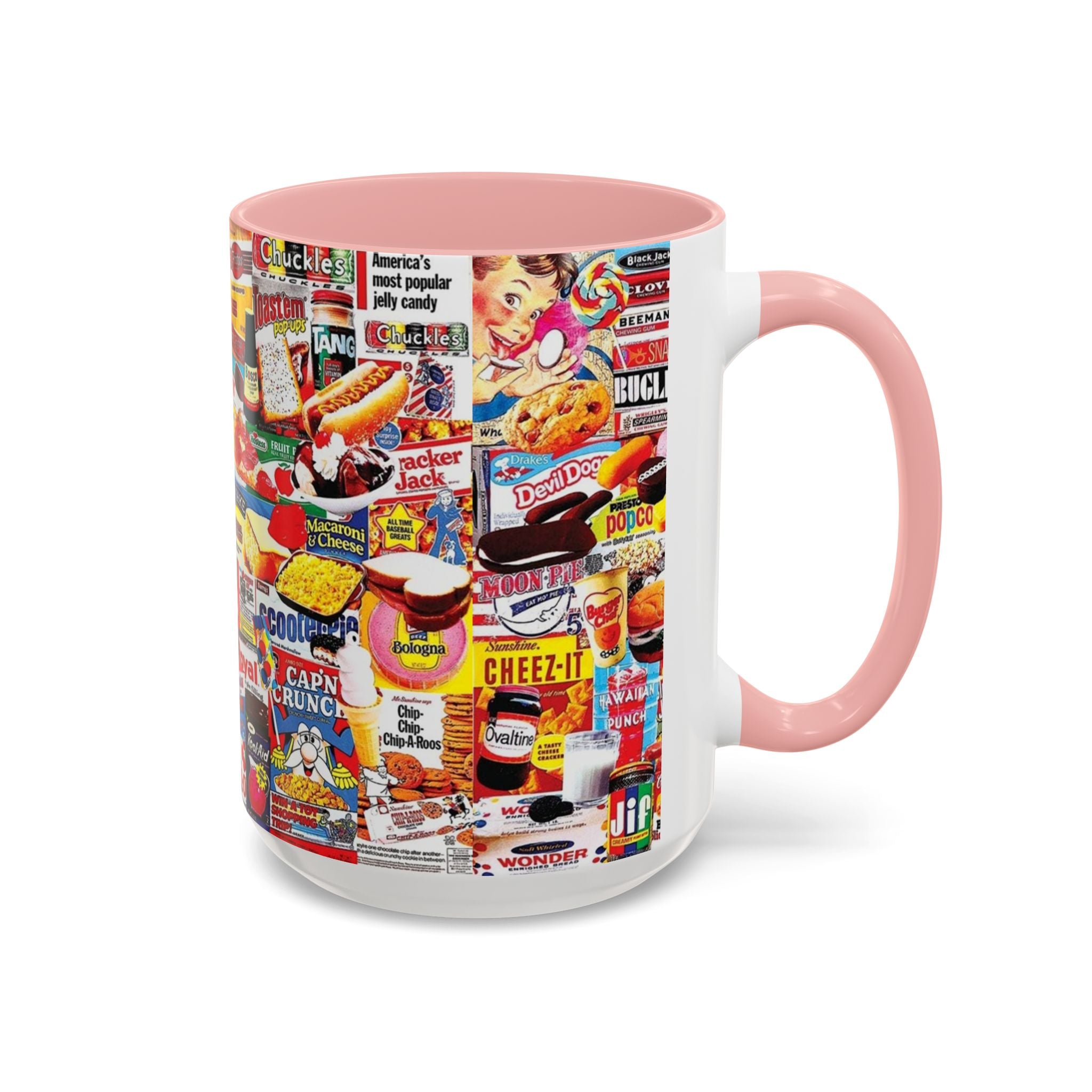 Vintage Snack Packaging Collage Coffee Mug (11/15oz) - Creations by Chris and Carlos