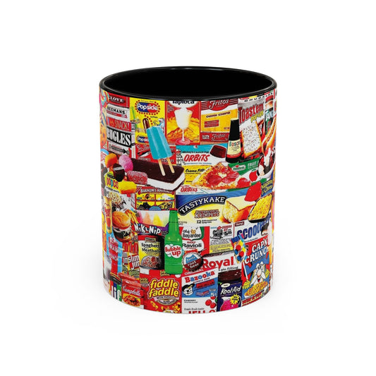 Vintage Snack Packaging Collage Coffee Mug (11/15oz) - Creations by Chris and Carlos