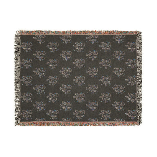 Queen Bee Woven Blanket – Cozy Floral Honeycomb Throw - Creations by Chris and Carlos