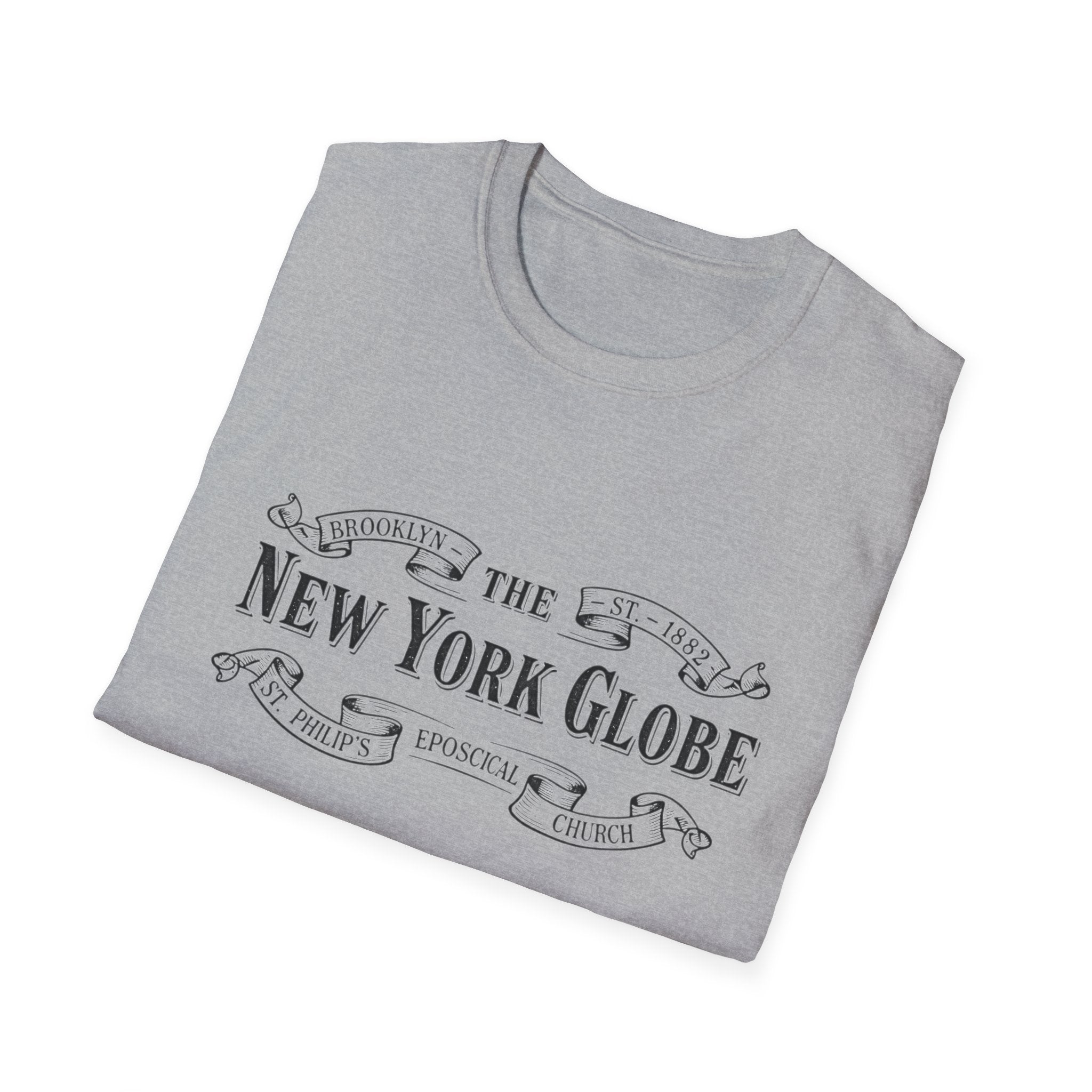 New York Globe Vintage Logo T-Shirt Guilded Age Inspired - Creations by Chris and Carlos