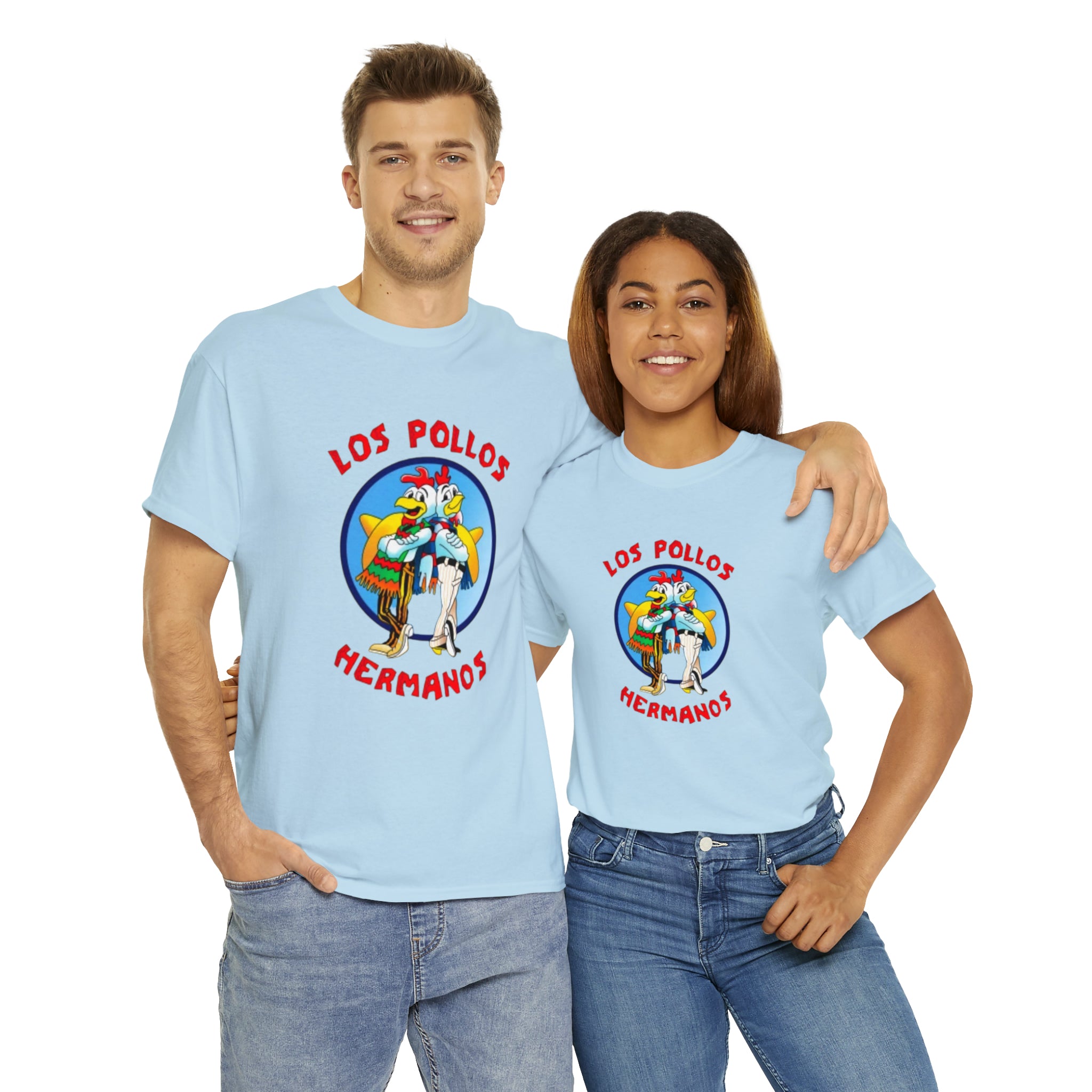 Pollos- Unisex Heavy Cotton T-Shirt - Creations by Chris and Carlos