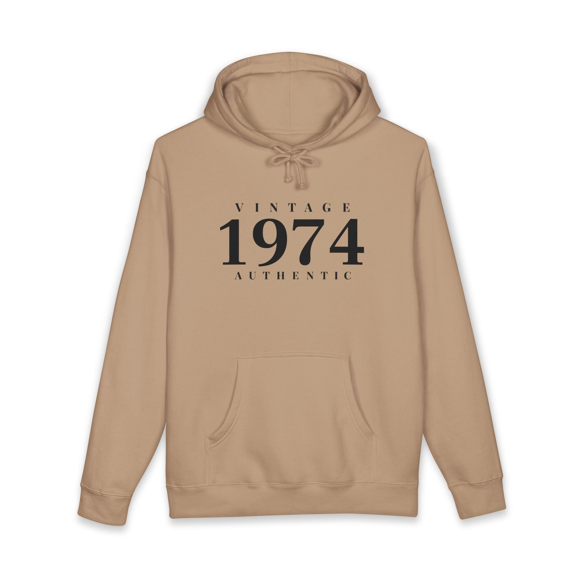1974 Vintage Hoodie Authentic 1974 Birthday Pullover- Personalize - Creations by Chris and Carlos