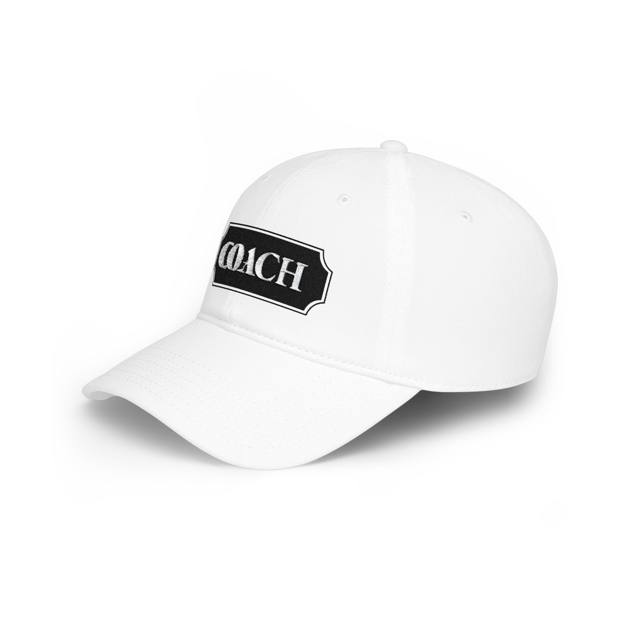 Coach Embroidered Patch Baseball Cap — Low Profile Coach Hat - Creations by Chris and Carlos