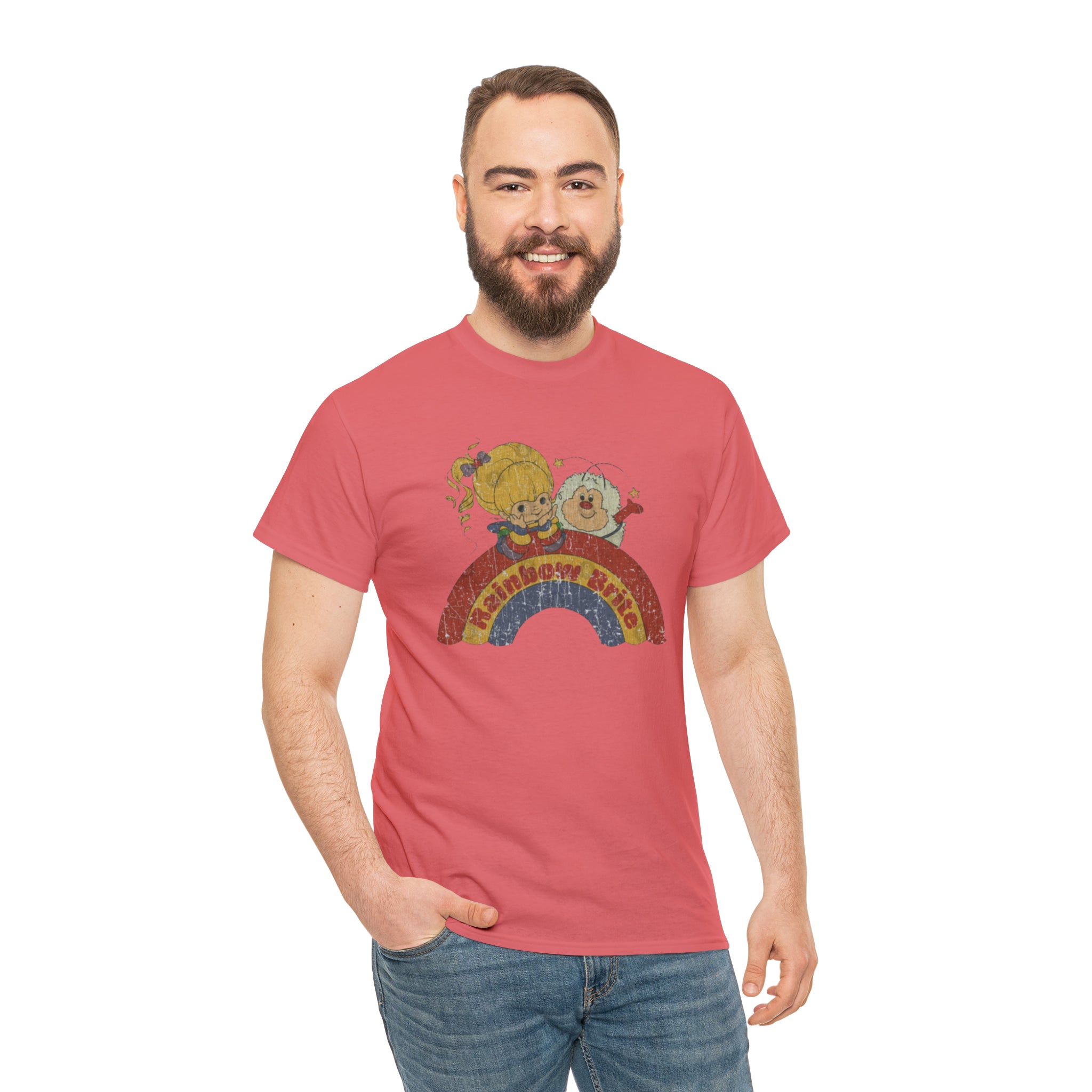 Rainbow Bright- Unisex Heavy Cotton T-Shirt - Creations by Chris and Carlos