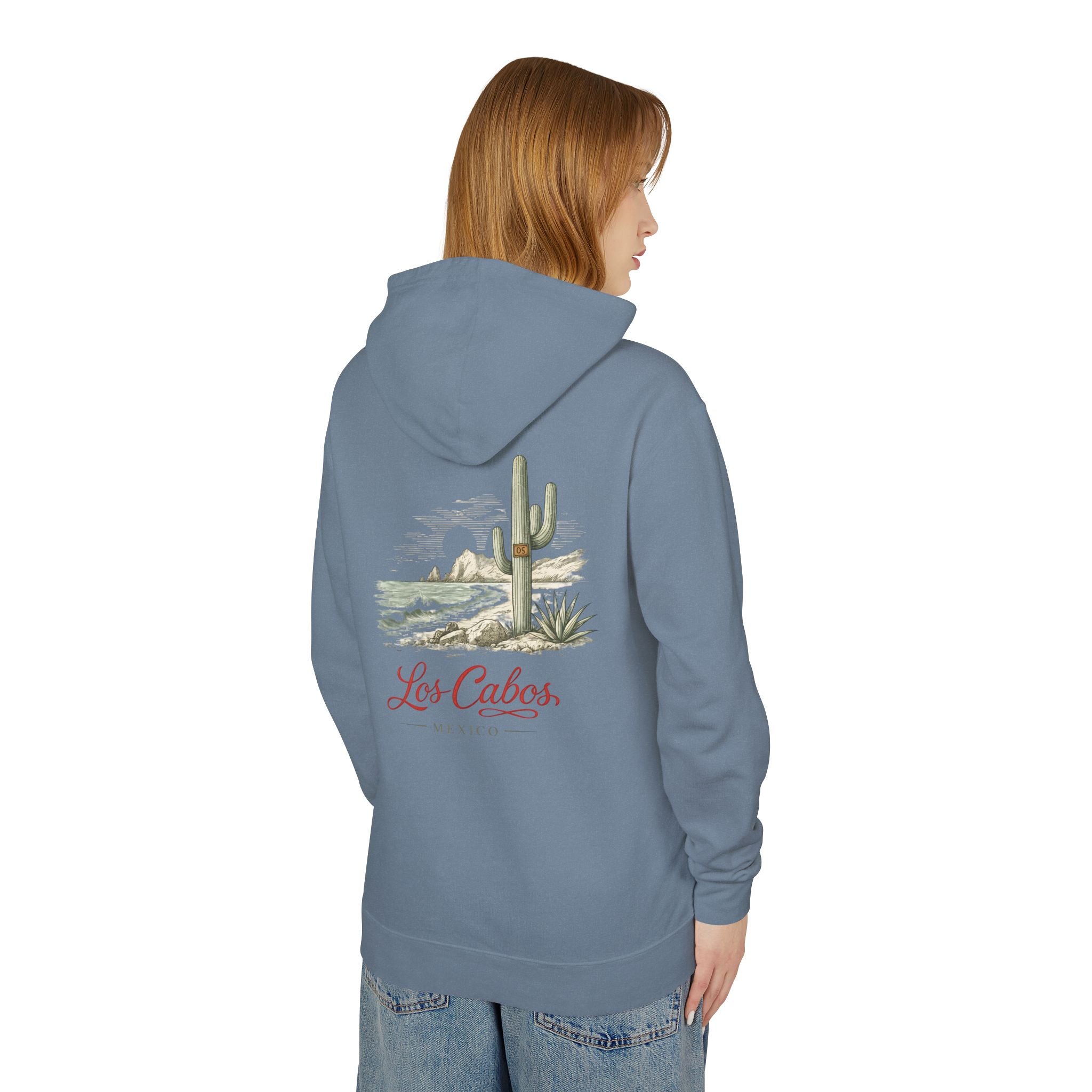 Los Cabos Desert Graphic Hoodie — Lightweight Travel Pullover - Creations by Chris and Carlos
