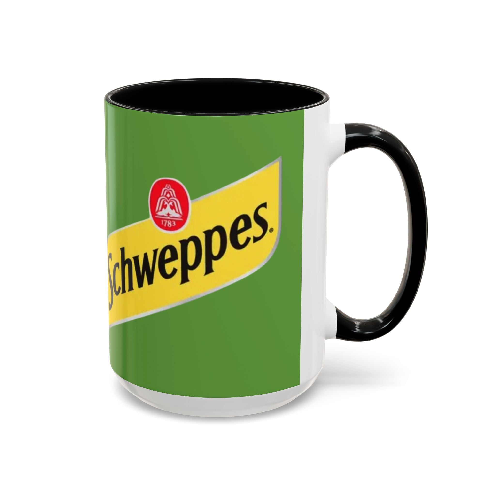 Schweppes Logo Accent Coffee Mug (11/15oz) - Creations by Chris and Carlos