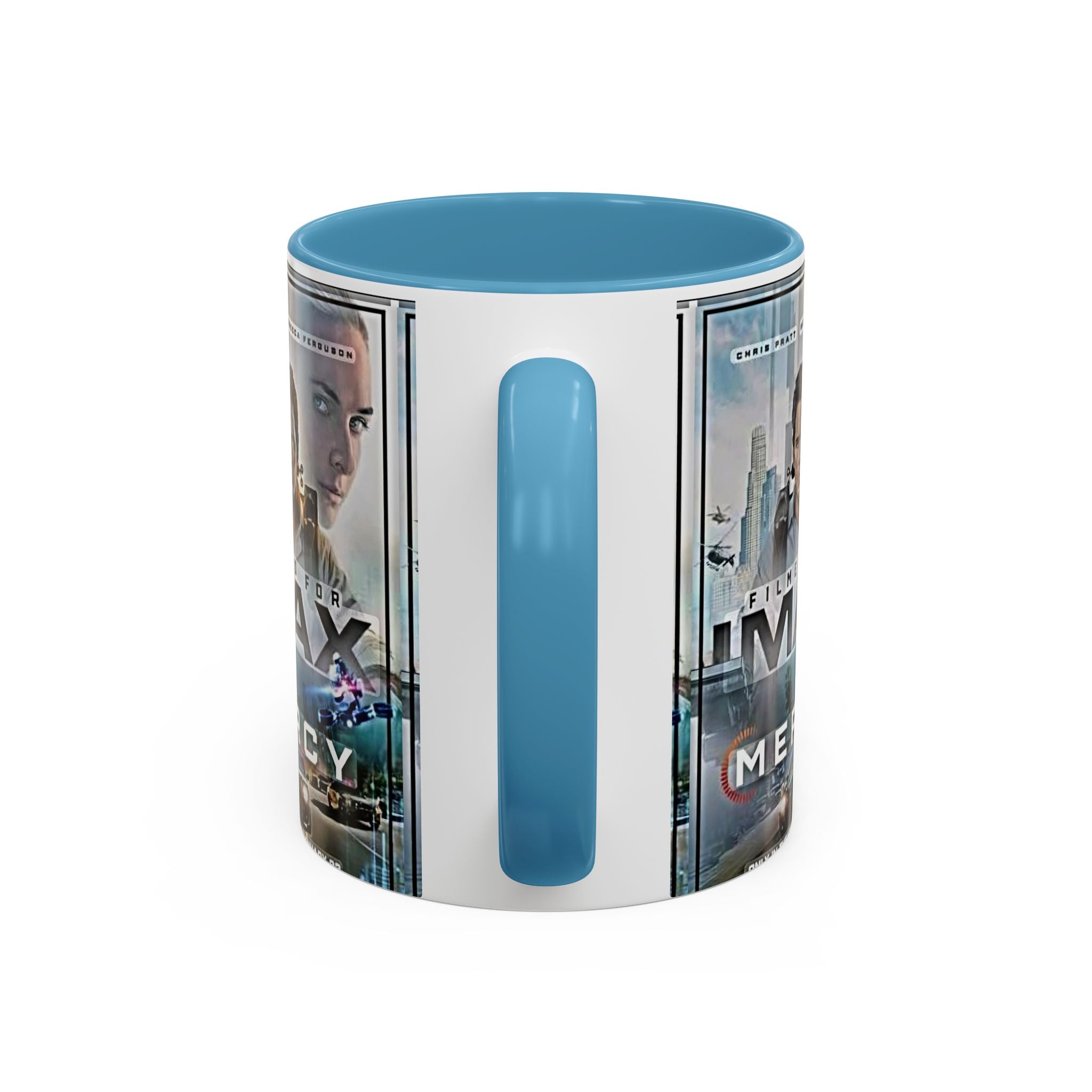 Accent Coffee Mug — 'Mercy' Movie Poster Design (11/15oz) - Creations by Chris and Carlos