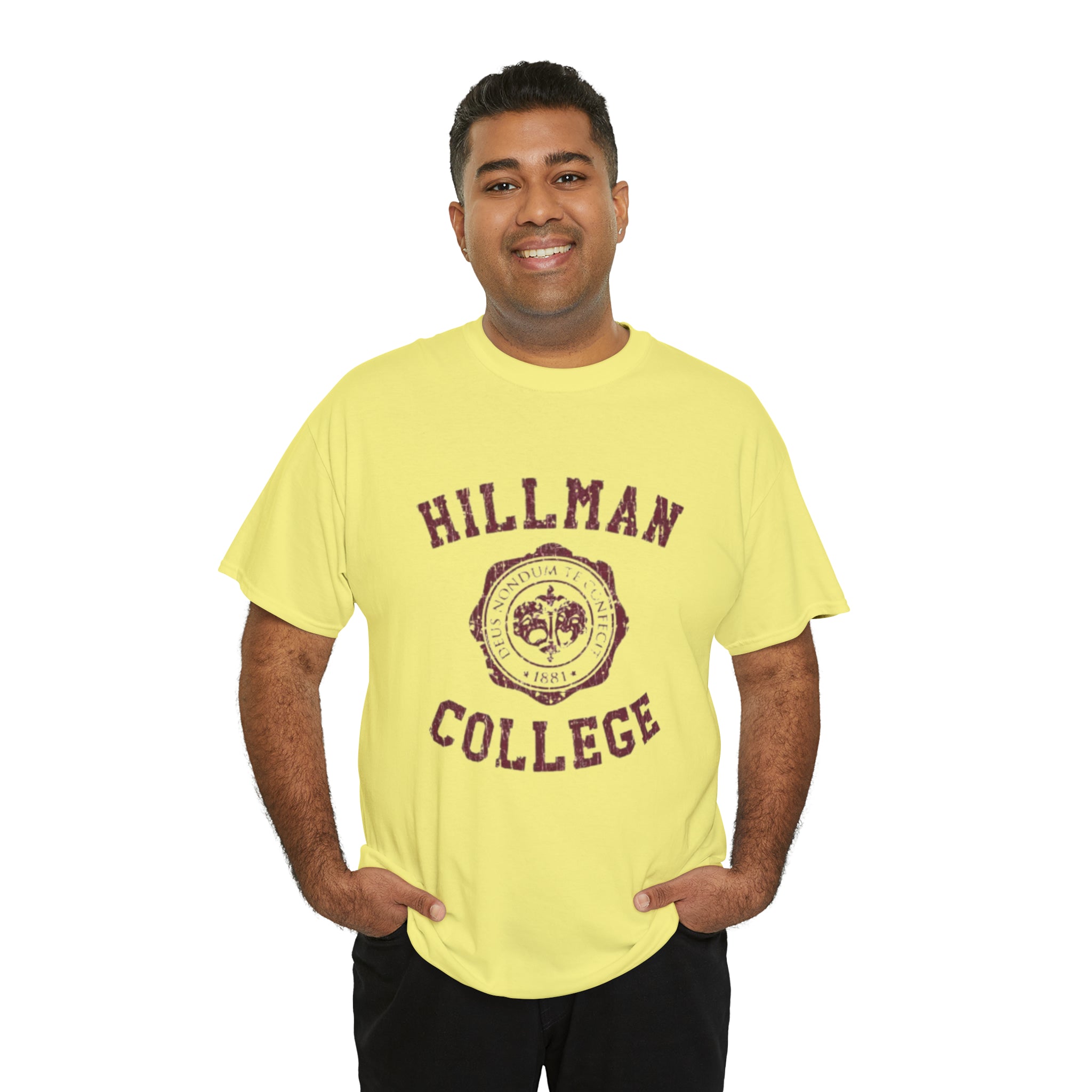 Hillman College- Unisex Heavy Cotton T-Shirt - Creations by Chris and Carlos