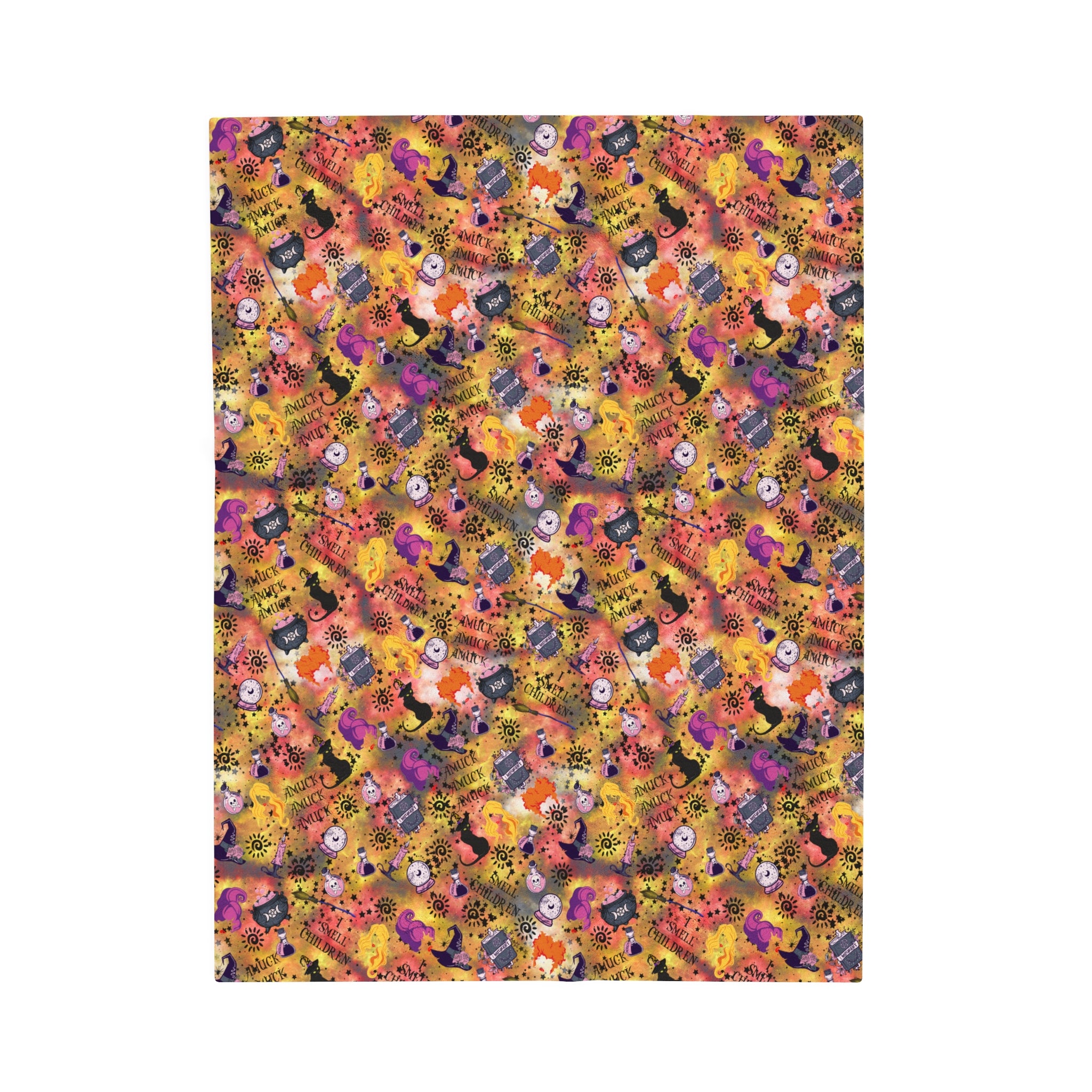 Hocus Pocus- Velveteen Plush CuddleLux Bliss Blanket - Creations by Chris and Carlos