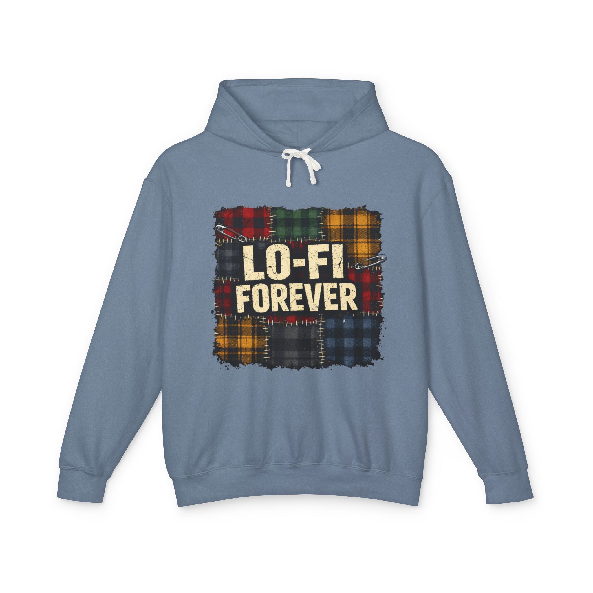 Lo-Fi Forever Plaid Hoodie — Retro Aesthetic Music Lover Sweatshirt - Creations by Chris and Carlos