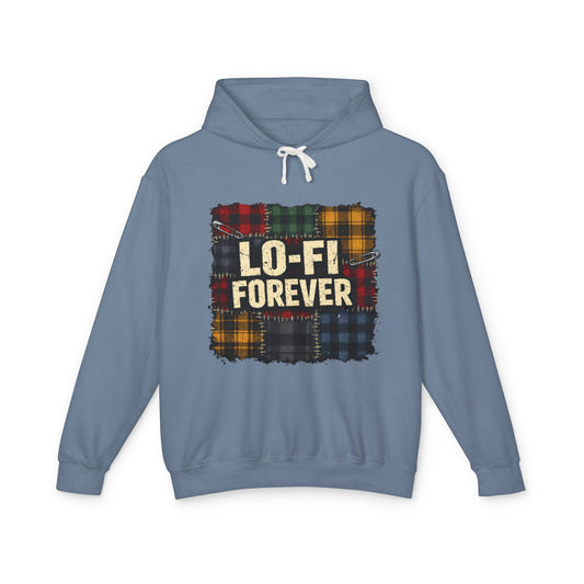 Lo-Fi Forever Plaid Hoodie — Retro Aesthetic Music Lover Sweatshirt - Creations by Chris and Carlos
