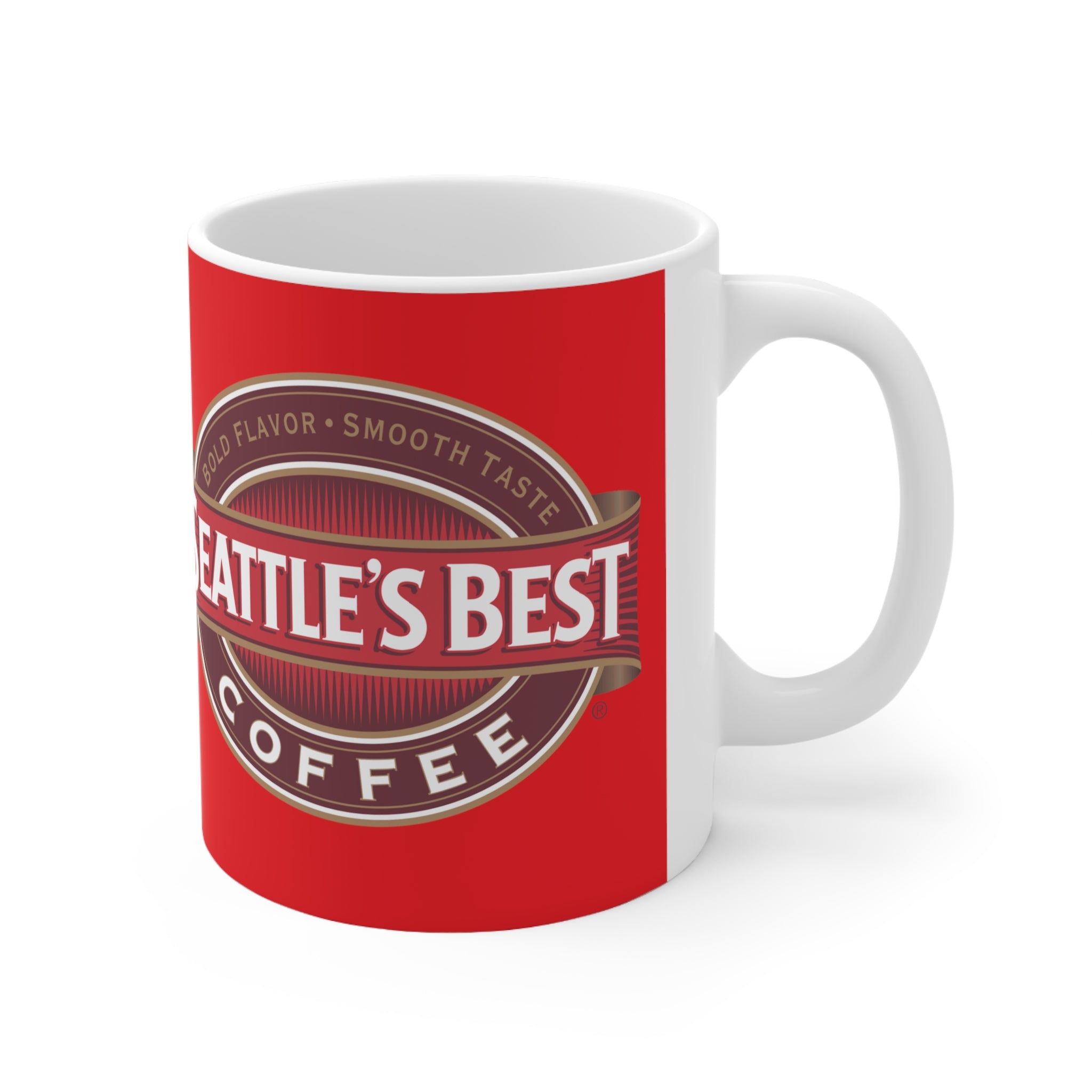 Seattle's Best Coffee- White Ceramic Mug - Creations by Chris and Carlos
