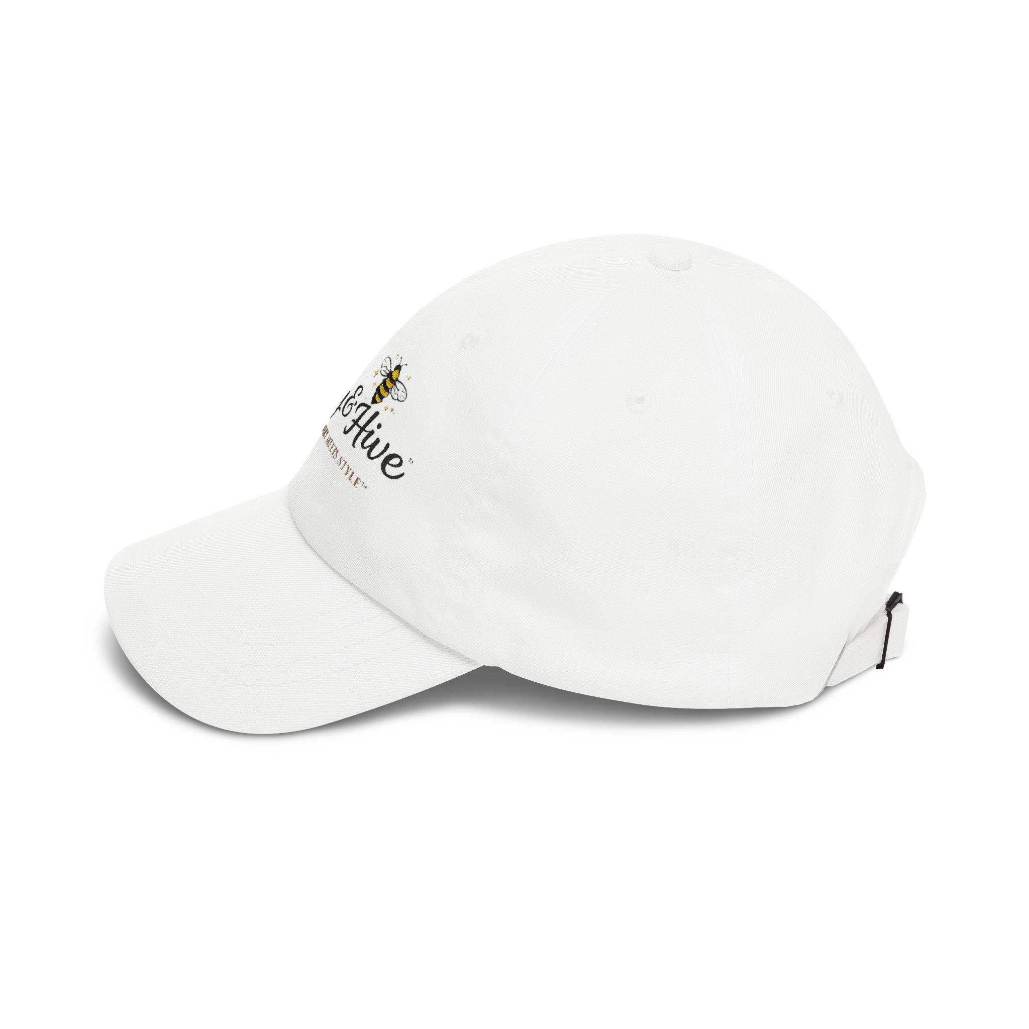 Dad Cap — Honey & Hive Embroidered Bee Logo Hat - Creations by Chris and Carlos